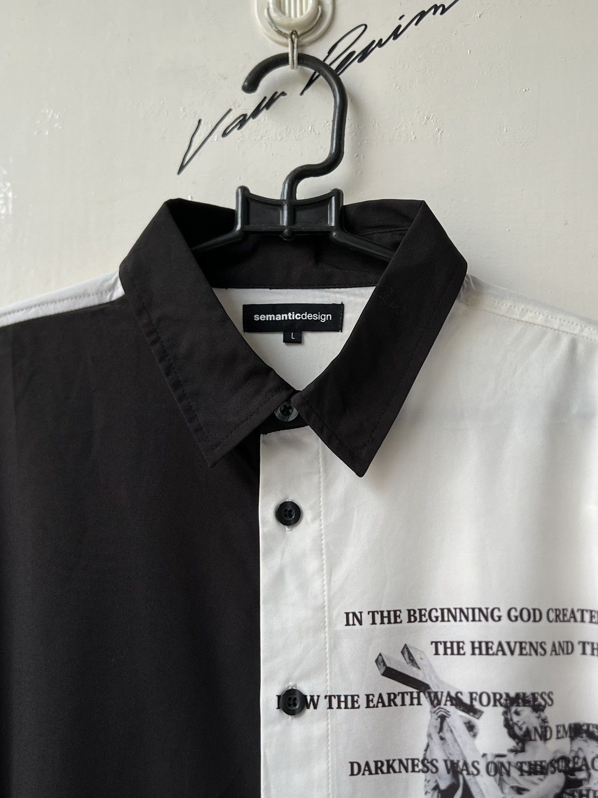 semanticdesign Semantic Design Cross Jesus Shirt Size US L / EU 52-54 / 3 - 12 Thumbnail