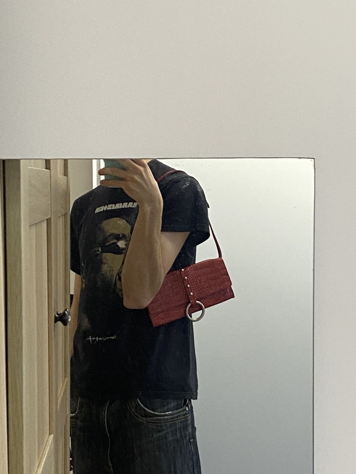 Dolce & Gabbana Dolce&Gabbana Vintage Y2k Red Leather Hand Bag Luxury Size ONE SIZE - 12 Thumbnail