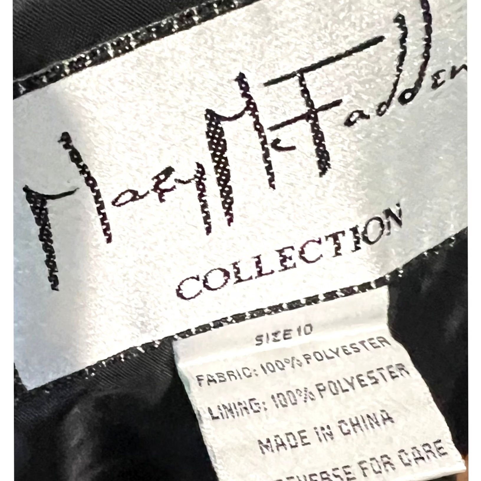 Mary McFadden Mary McFadden Blazer Jacket Black Button Front Sz 10 Womens Shirt Blazer Size L / US 10 / IT 46 - 8 Thumbnail
