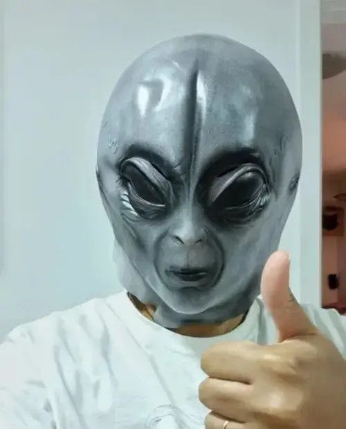Designer Alien Mask Halloween Size ONE SIZE - 3 Thumbnail
