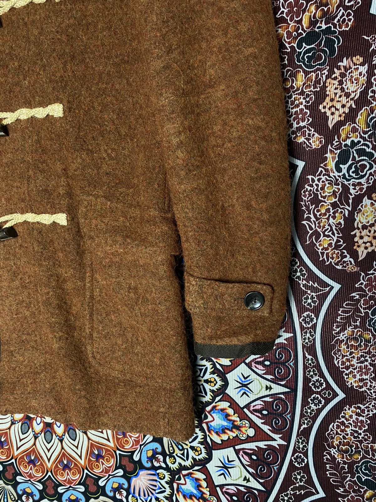Japanese Brand × Morgan Homme 2000s Morgan Homme Duffle Wool Hooded Jacket Size US M / EU 48-50 / 2 - 5 Thumbnail