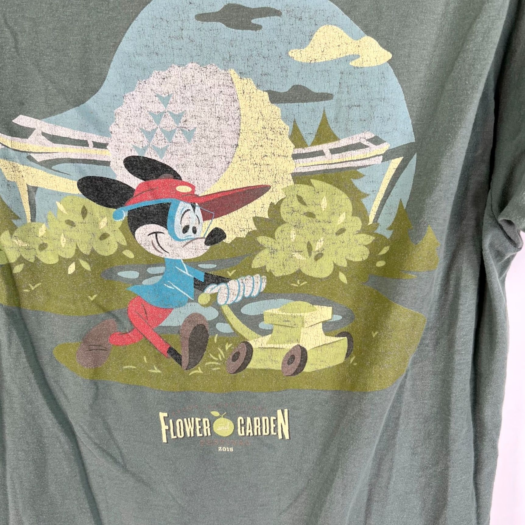 Disney Mickey’s Landscaping Service Disney Shirt Adult XL Green Graphic Men T-Shirt 100% Cotton Blend Logo Crew Neck Summer Breathable Size US XL / EU 56 / 4 - 5 Thumbnail