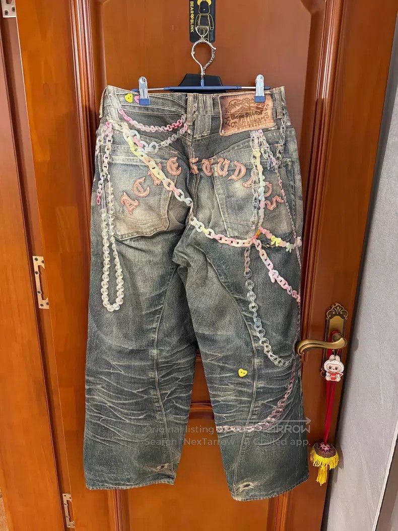 Acne Studios Acne Studios 25ss Candy Chain Printed Denim Pants Size US 30 / EU 46 - 3 Thumbnail
