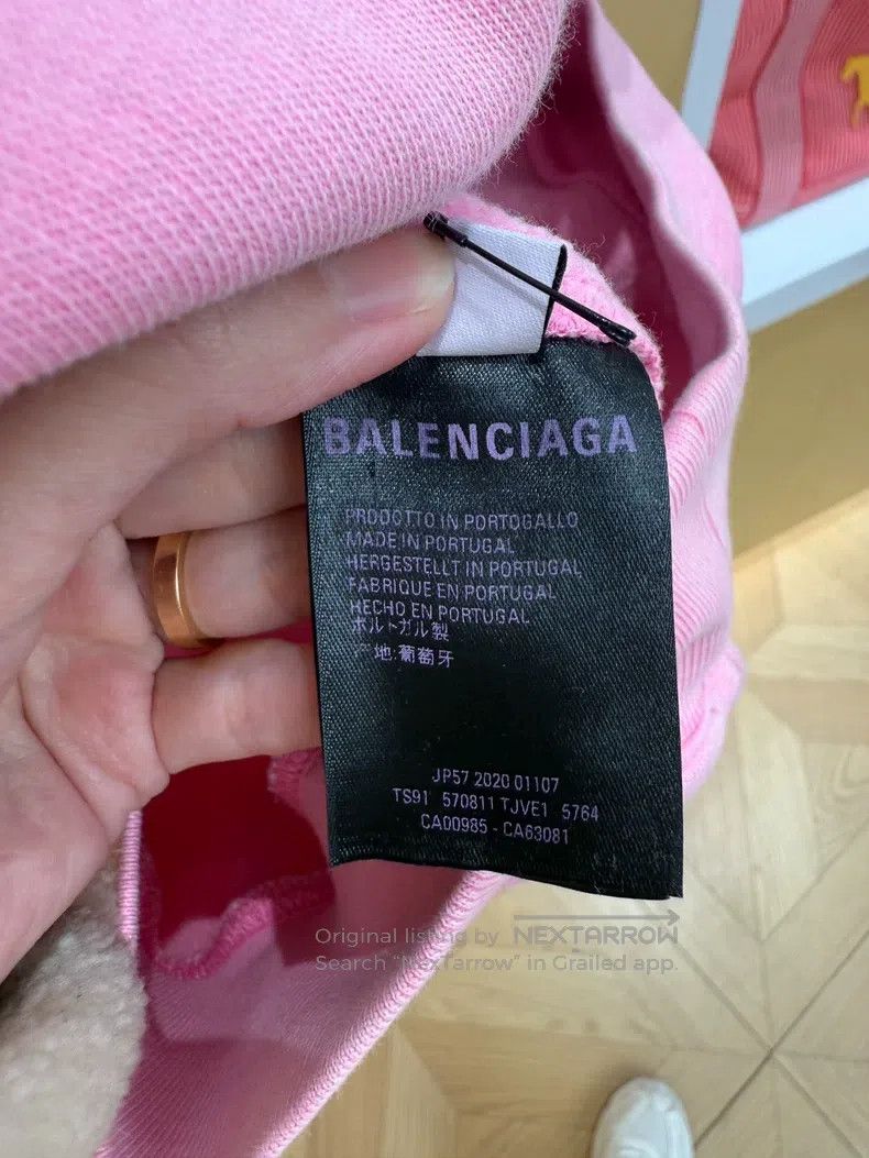 Balenciaga Balenciaga Pink Hoodie Size US L / EU 52-54 / 3 - 5 Thumbnail
