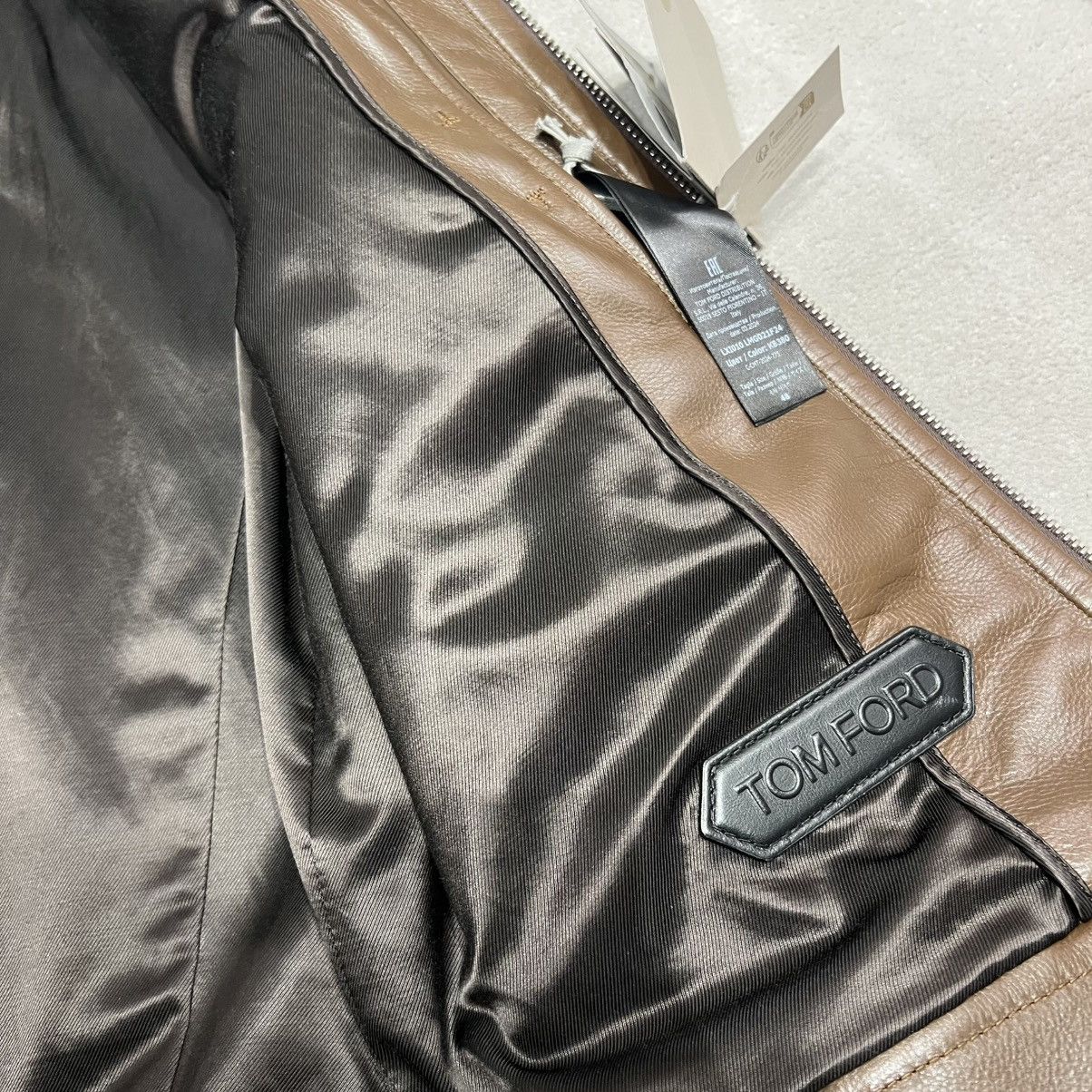 Tom Ford Tom Ford Leather Jacket in Medium Size US M / EU 48-50 / 2 - 4 Thumbnail