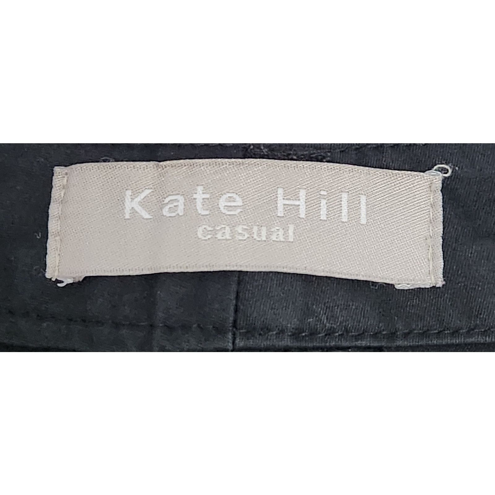 Other Kate Hill Casual Black Flat Front Ankle Pants 16 Size 38" / US 16 / IT 52 - 4 Thumbnail