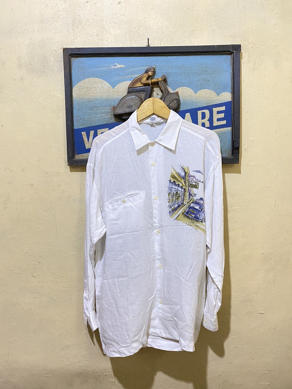 Hardy Amies 1990s RARE HARDY AMIES LONDON ART GALLERY VINTAGE SHIRT Size US L / EU 52-54 / 3 - 6 Thumbnail