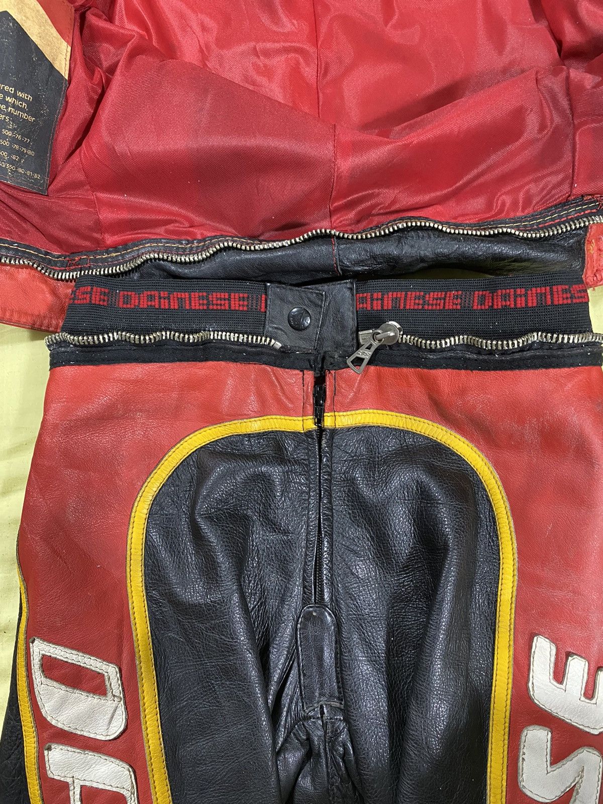 Dainese × Vintage Vintage 80s Dainese Overall Riding Suit Class Leather Size US S / EU 44-46 / 1 - 13 Thumbnail