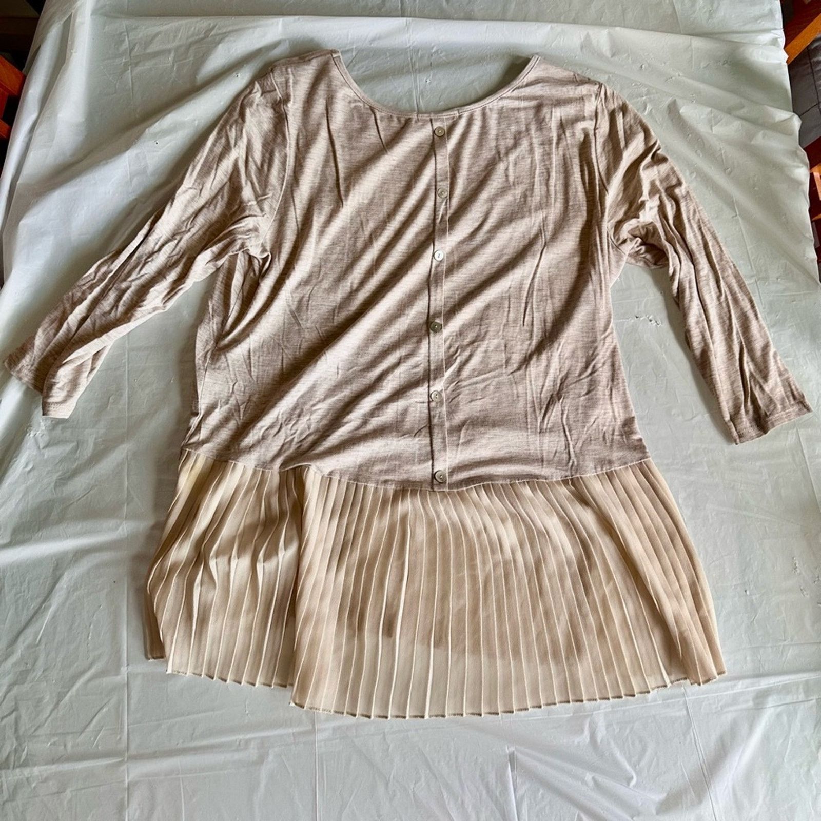 & Other Stories Pebble and Stone Cream Tunic Top XL Size XL / US 12-14 / IT 48-50 - 2 Thumbnail