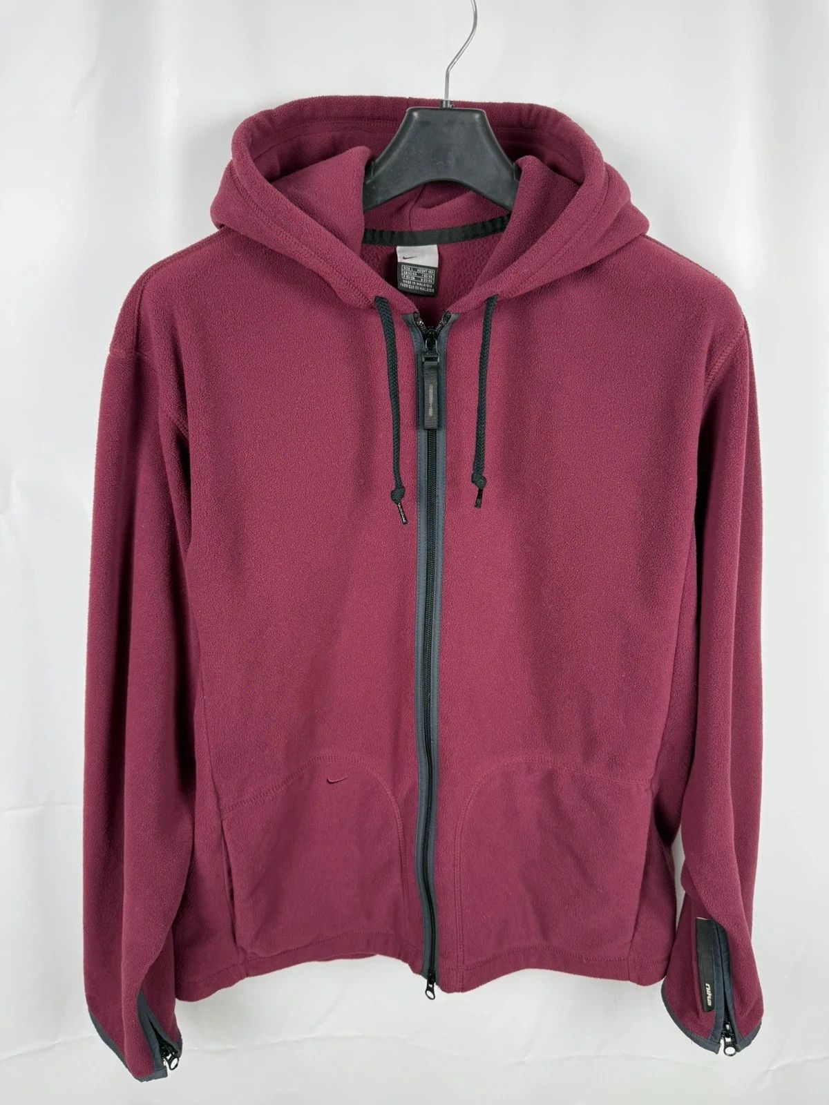Nike Nike Vintage Fleece Full Zip Hoodie 00s size L Size US L / EU 52-54 / 3 - 1 Thumbnail