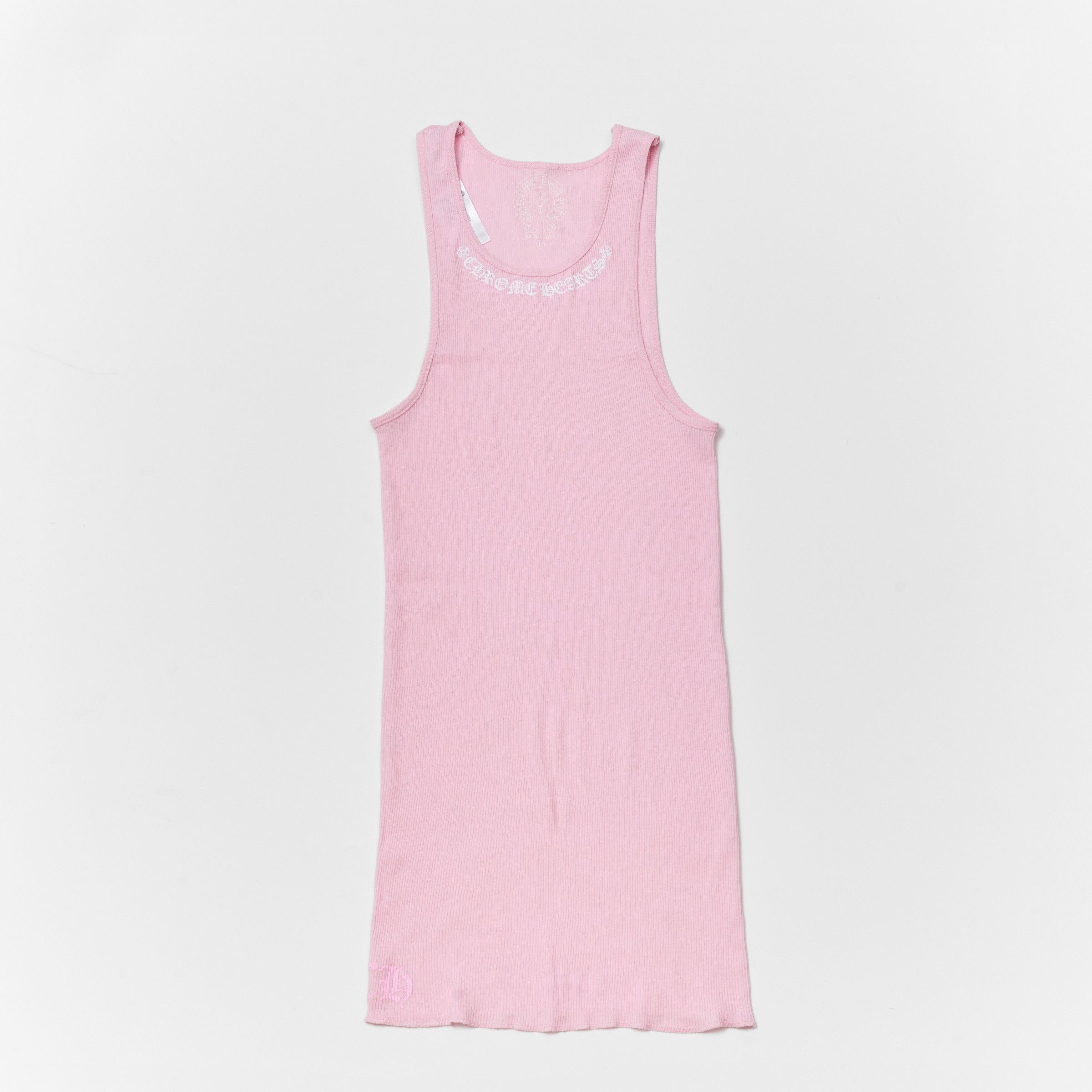 Chrome Hearts CHROME HEARTS SCROLL RIB TANK WHITE Size L / US 10 / IT 46 - 4 Thumbnail