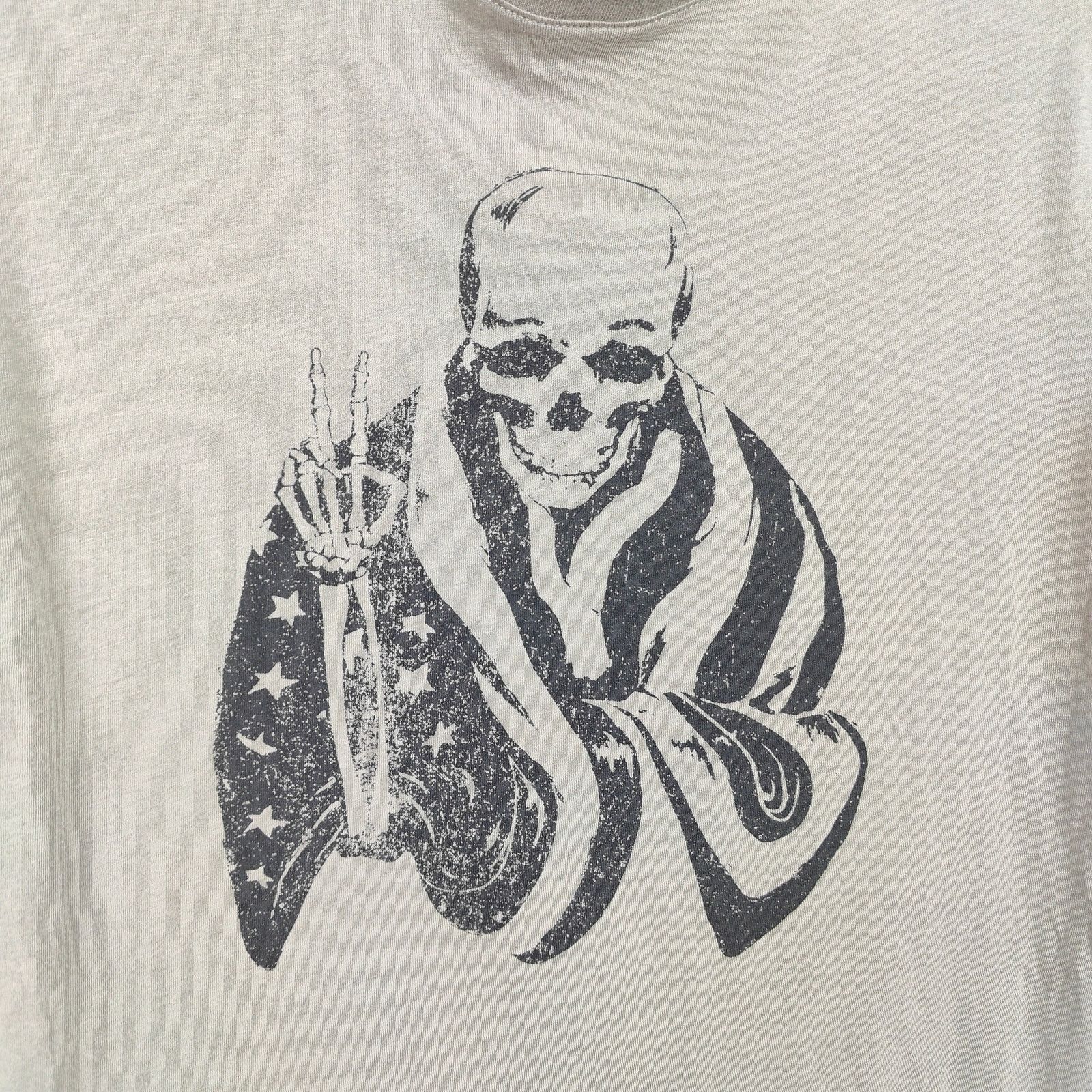 John Varvatos John Varvatos Skeleton American Flag T-Shirt Small Taupe Size US S / EU 44-46 / 1 - 2 Thumbnail
