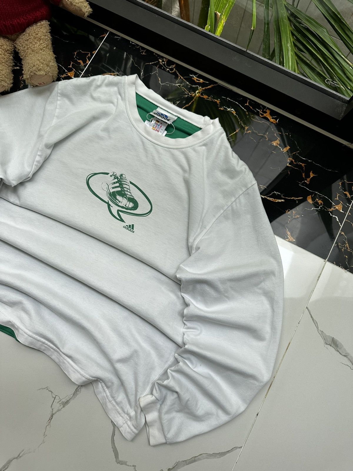 Adidas × Vintage 90s ADIDAS VINTAGE MONOLOGO SWEATSHIRT Size US L / EU 52-54 / 3 - 4 Thumbnail