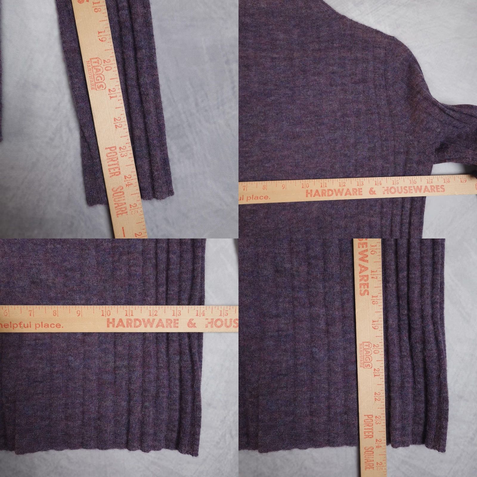 Madewell Madewell Sweater Womens Medium Purple Alpaca Mock Neck Ribbed Knit Pullover Size M / US 6-8 / IT 42-44 - 10 Thumbnail