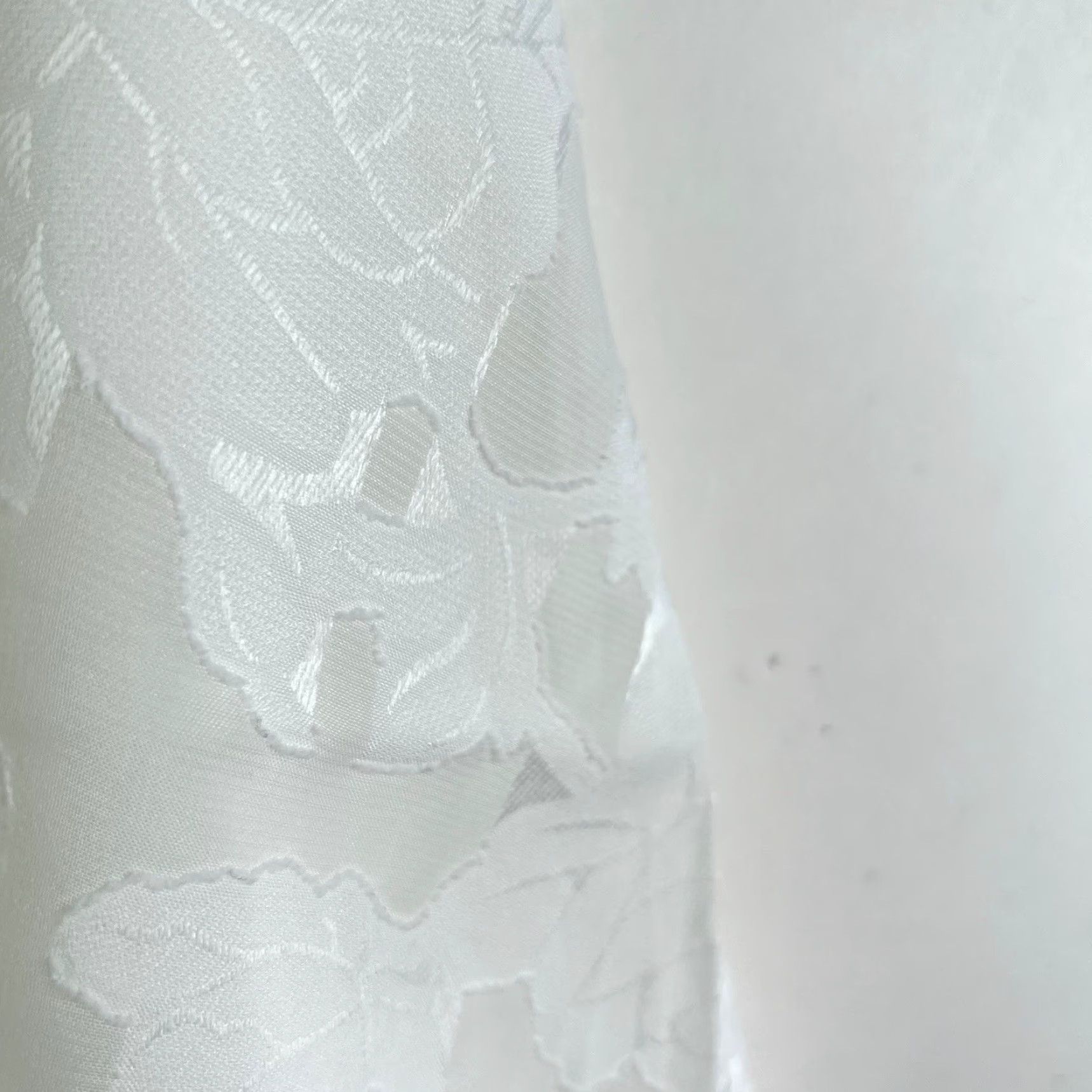 Vintage Three Eighty Two Skirt Womens XS Ivory Floral Ruffle A-Line Short Lightweight Lined NWT Fall Spring Workwear Party Wedding 27X17 MPN 27X17 USA Size 26" / US 2 / IT 38 - 2 Thumbnail