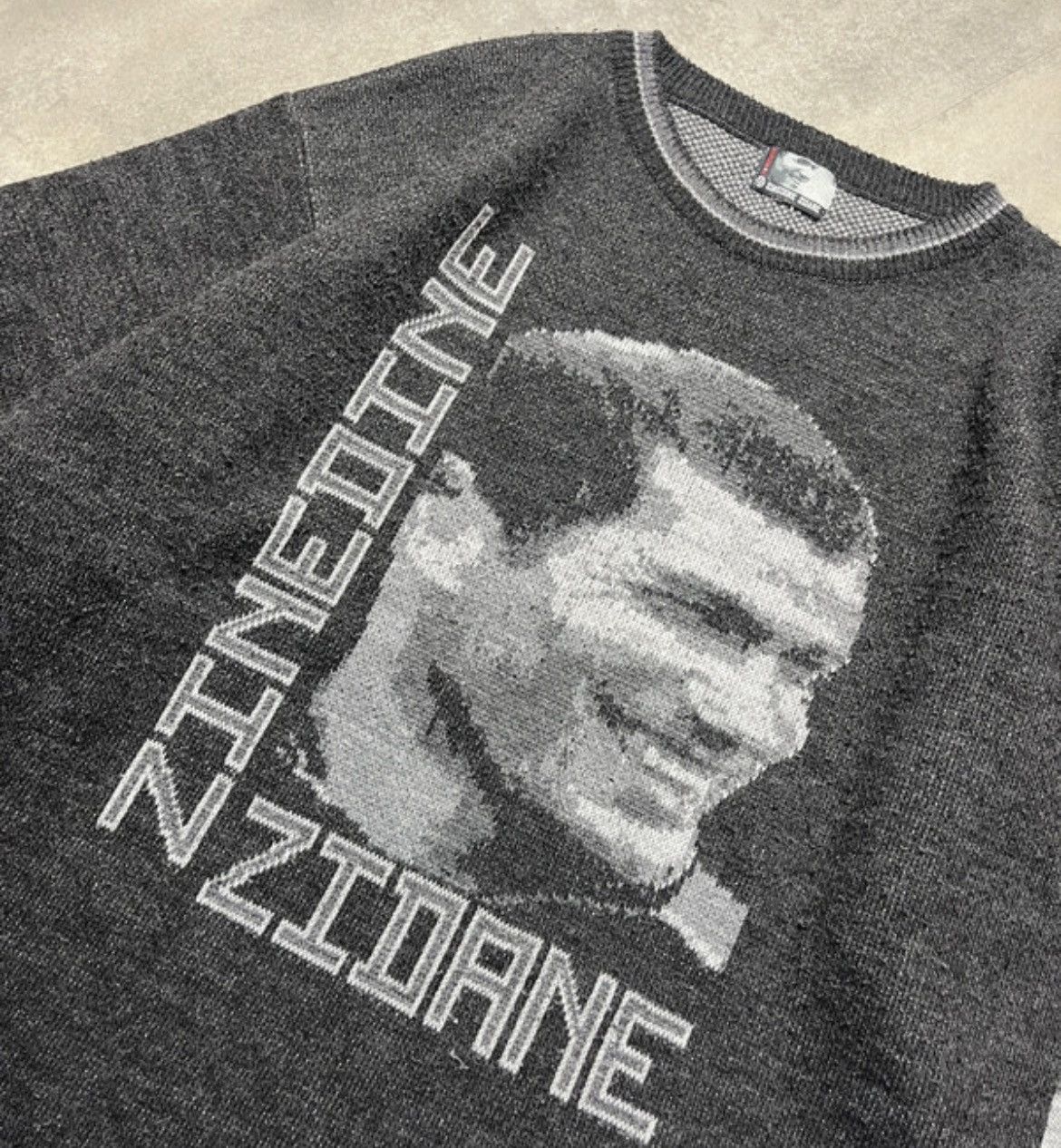 Vintage Zinedine Zidane World Champion Knit Sweater Y2K Size US XS / EU 42 / 0 - 3 Thumbnail