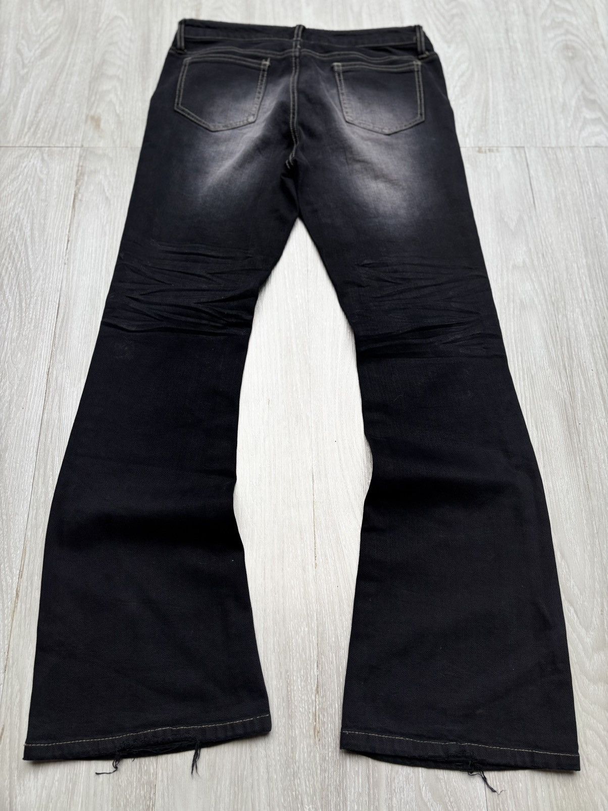 Japanese Brand daily topic laceup flare jeans Size US 26 / EU 42 - 4 Thumbnail