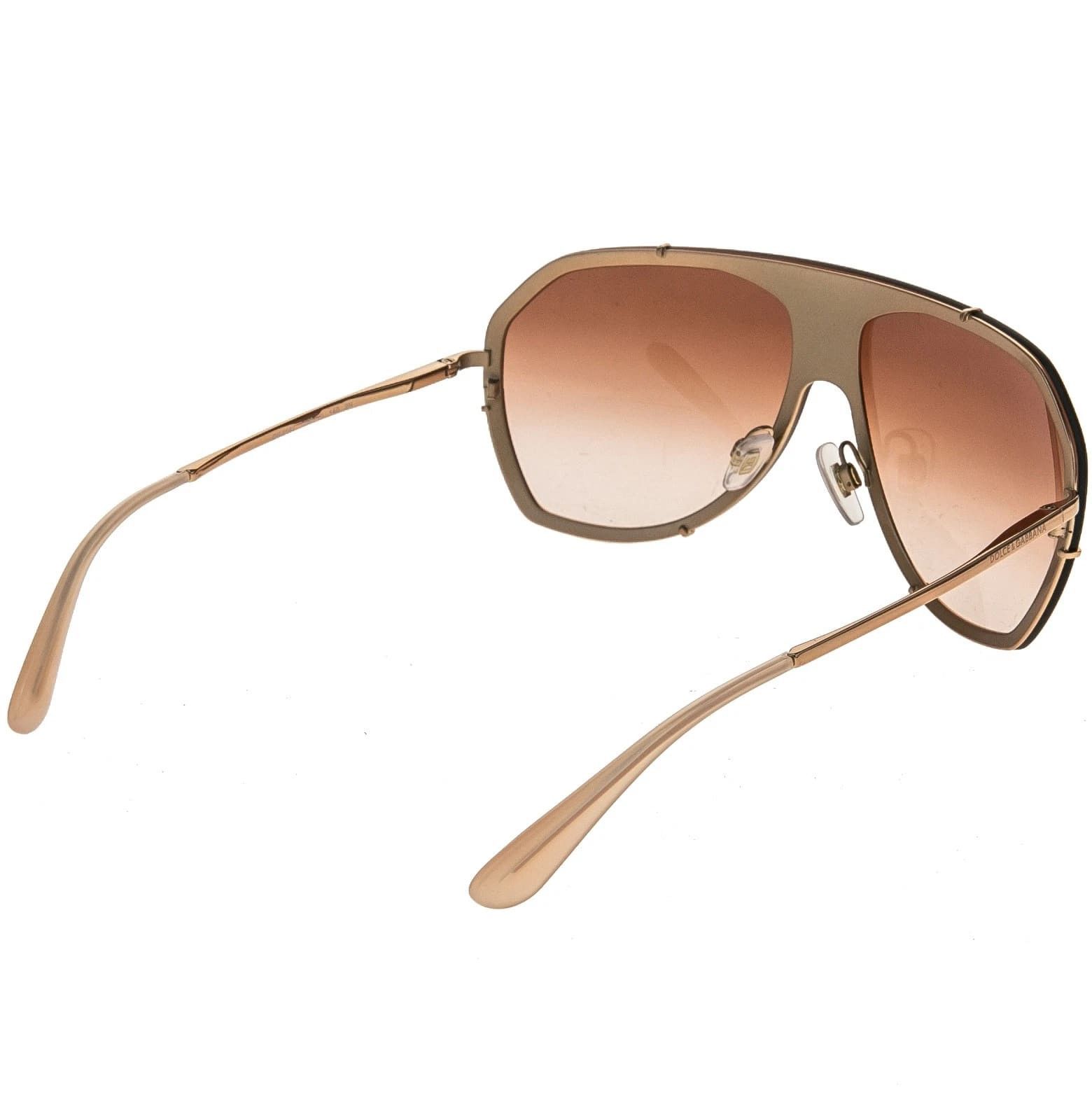 Dolce & Gabbana DOLCE & GABBANA DG2162 2162 Rose Gold Aviator Sunglasses Size ONE SIZE - 8 Thumbnail