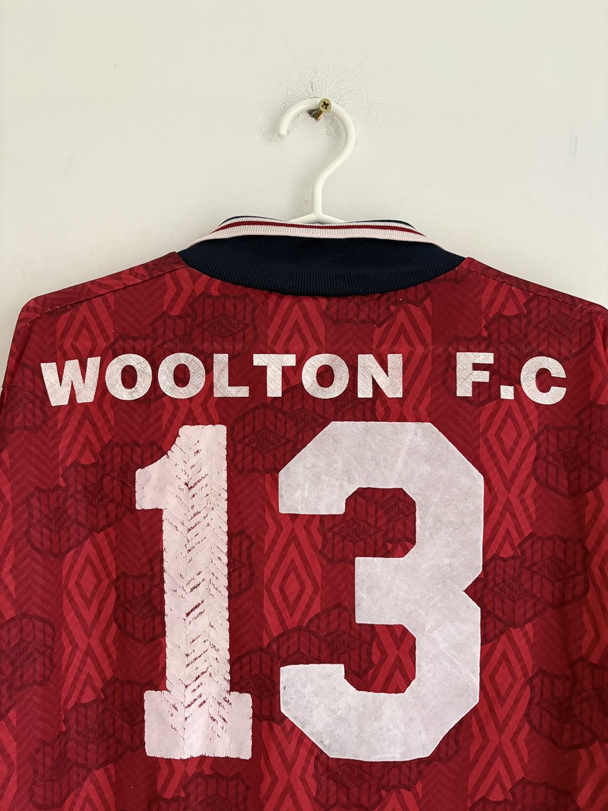 Umbro Rare 1992-94 Umbro Woolton FC Match Worn Style Jersey XL Size US XL / EU 56 / 4 - 9 Thumbnail