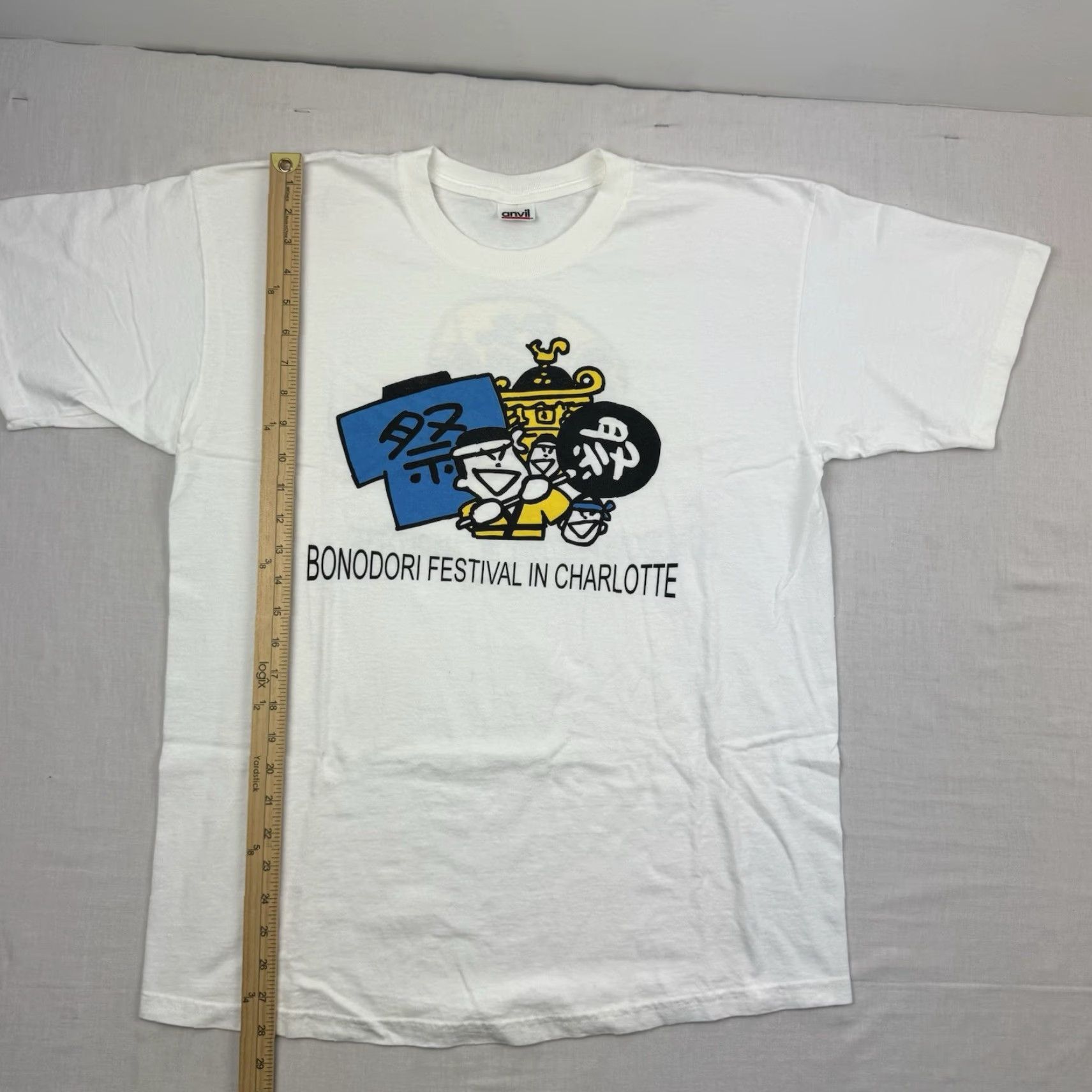 Vintage VINTAGE Festival Japanese Festival T-Shirt Adult Large White Y2K Short Sleeve Mens Size US L / EU 52-54 / 3 - 4 Thumbnail