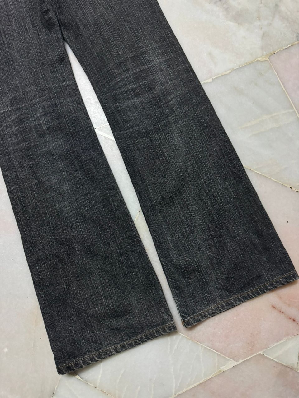 Edwin 💥503 Bootcut💥Vintage Edwin Rebel Sand Washed Dark Denim Jean Size US 27 - 21 Thumbnail