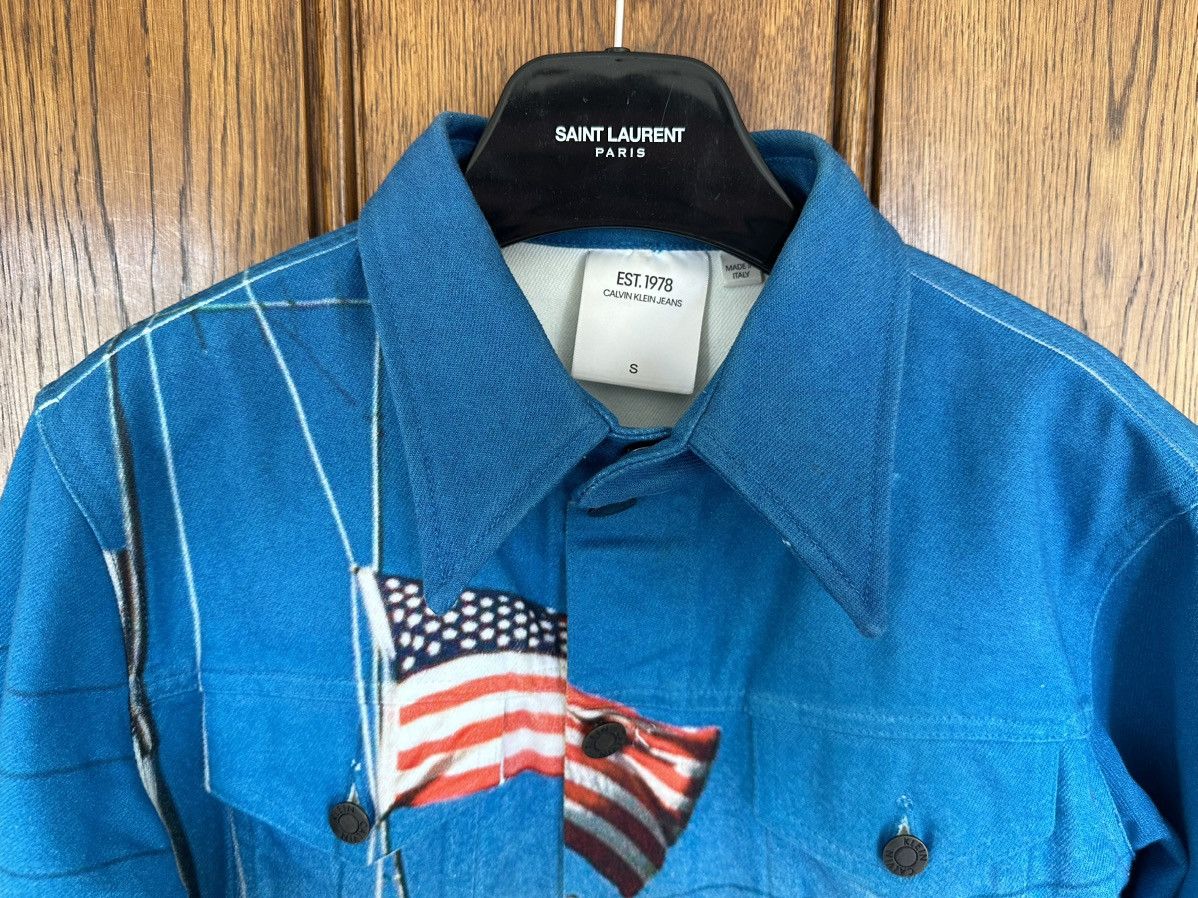 Calvin Klein 205W39NYC FW18 Calvin Klein 205w39nyc est 1975 USA Flag denim jacket Size US S / EU 44-46 / 1 - 5 Thumbnail