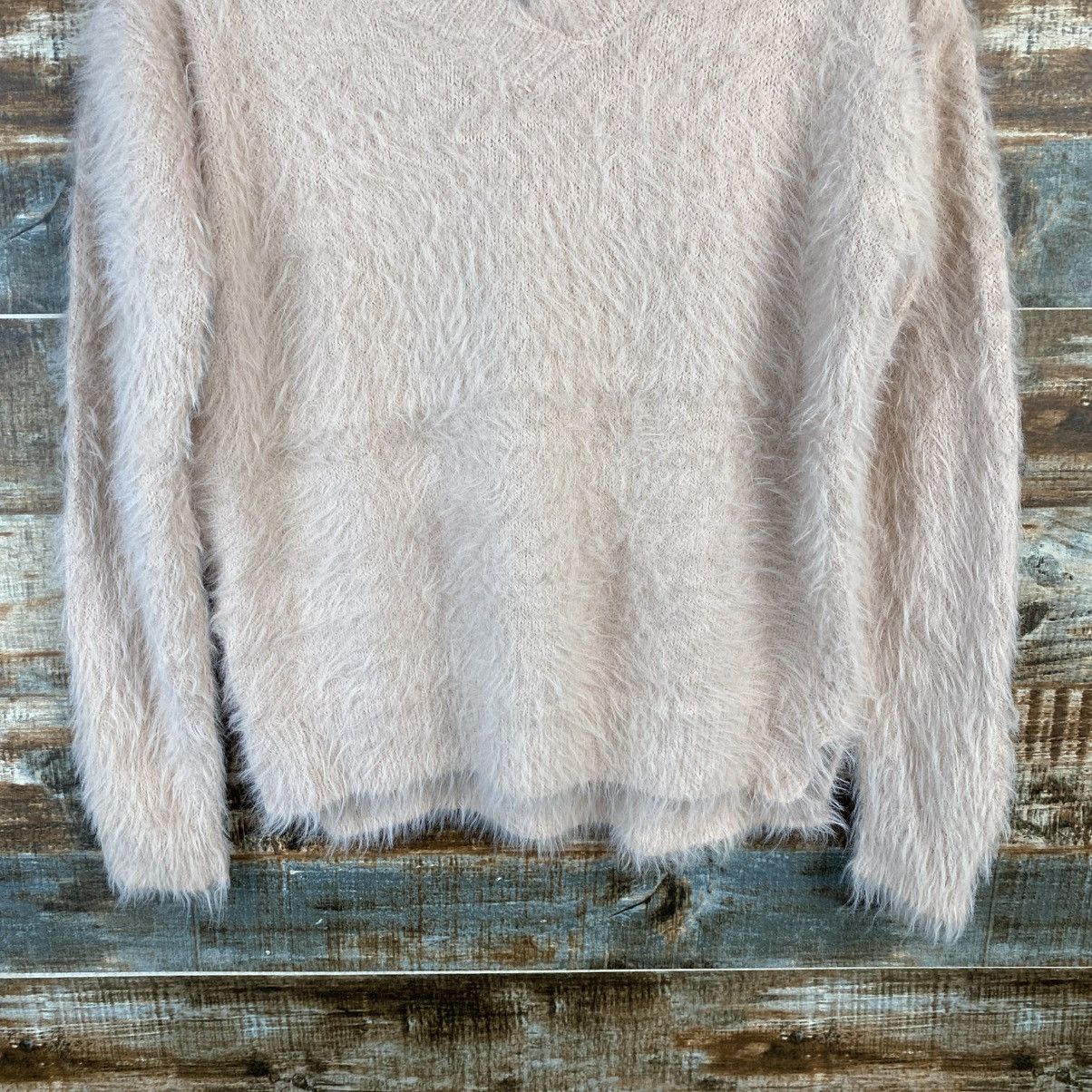 Japanese Brand DL Khalita Pink fur shaggy Knitwear #C1063 Size M / US 6-8 / IT 42-44 - 6 Thumbnail