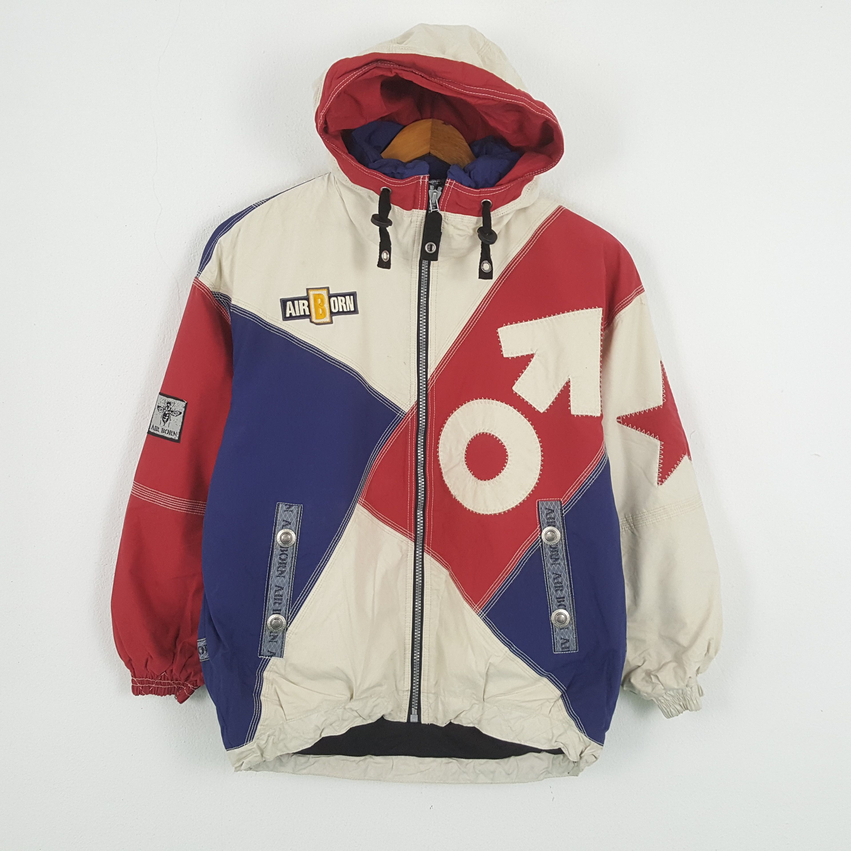 Japanese Brand × Vintage Vintage AIR BORN Japanese Streetwear Jacket c281n2 Size US XL / EU 56 / 4 - 1 Thumbnail