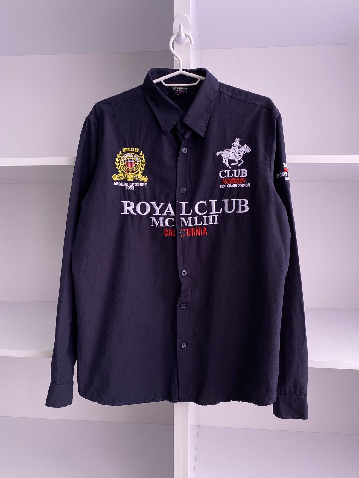 Vintage Vintage Royal Club Polo Ralph Lauren Style Shirt Size US L / EU 52-54 / 3 - 5 Thumbnail