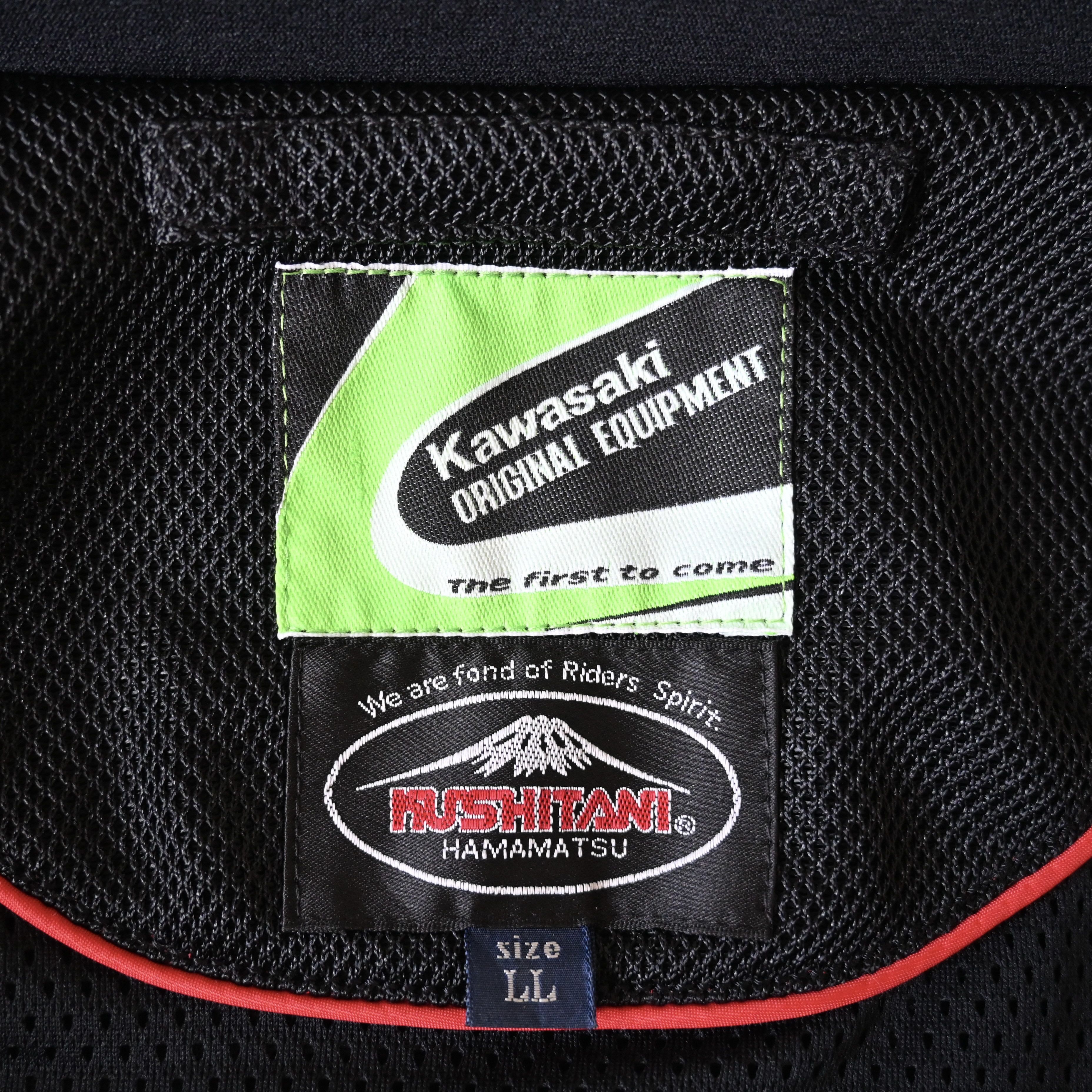 Vintage 2000s KUSHITANI x KAWASAKI mesh riding jacket Size US L / EU 52-54 / 3 - 19 Thumbnail