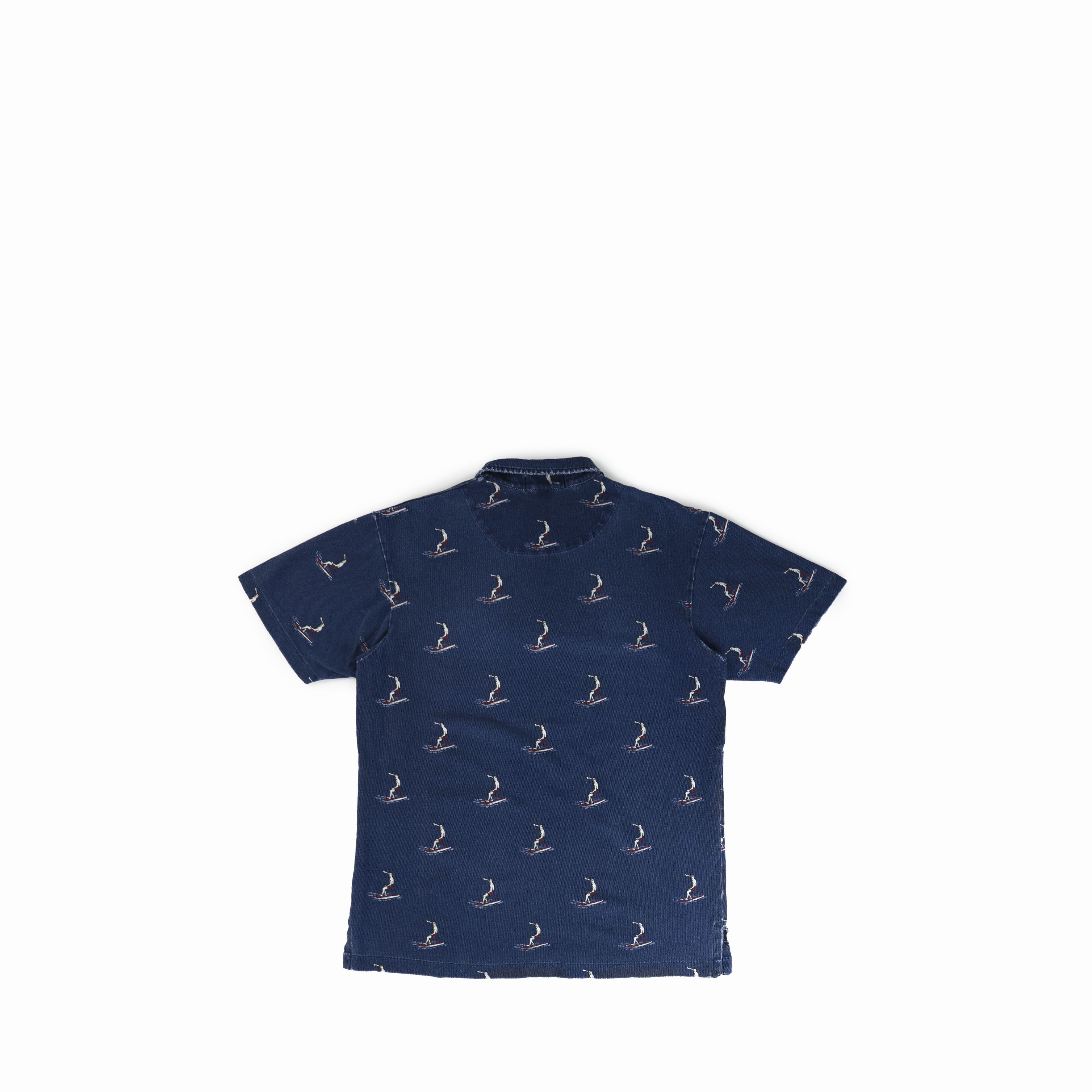 Ralph Lauren Vintage 1999 Polo Ralph Lauren Surfer Print Polo Shirt Size US M / EU 48-50 / 2 - 2 Thumbnail