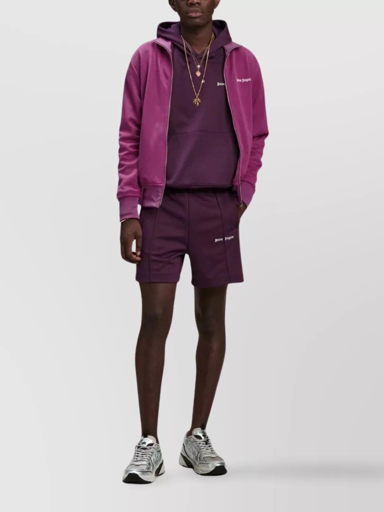 Palm Angels o1s22i1n1224 Boxy Hoodie in Purple Size US M / EU 48-50 / 2 - 2 Thumbnail