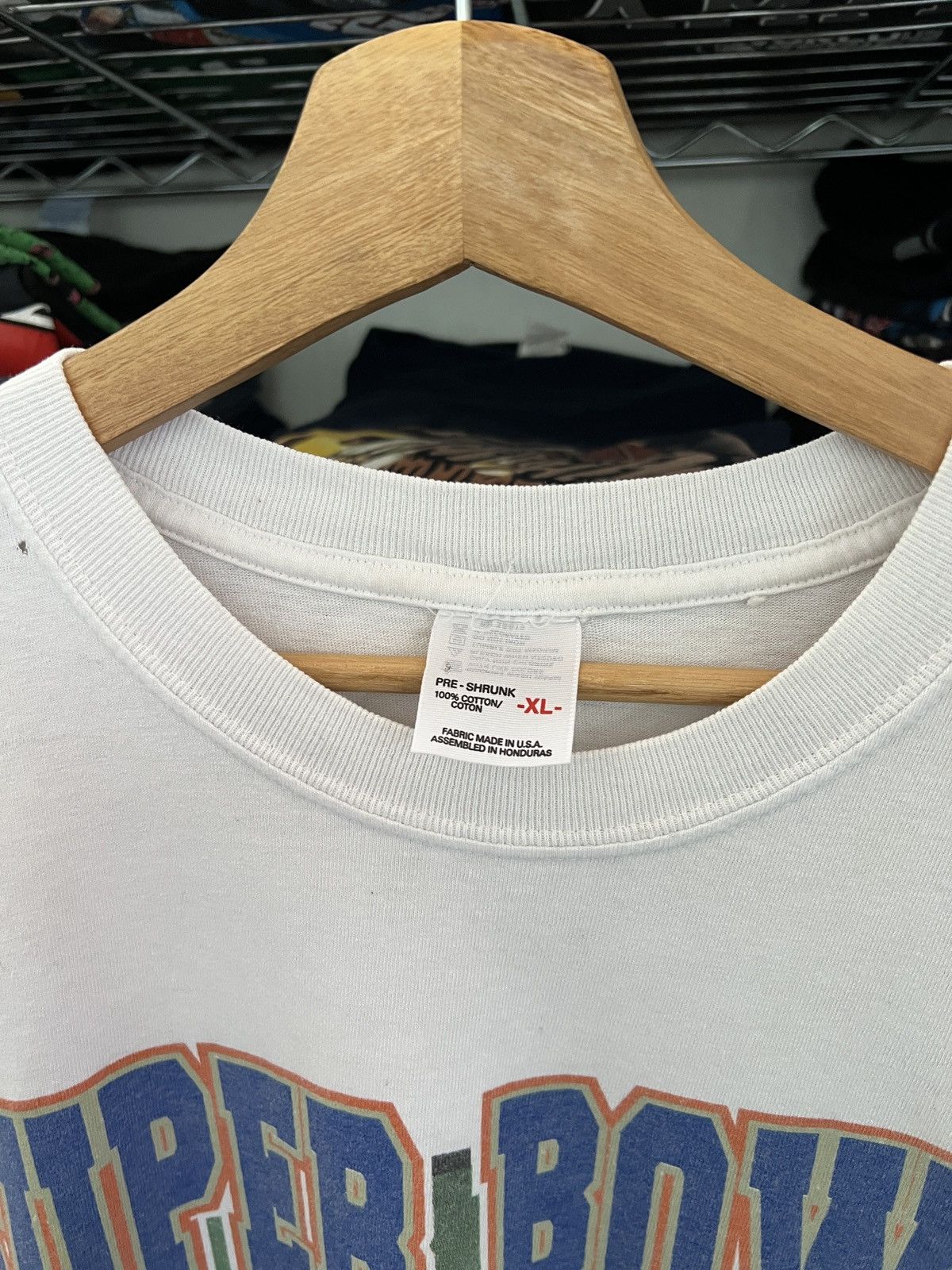 NFL 2000 Giants vs Ravens Super Bowl XXXV Tee Size US XL / EU 56 / 4 - 4 Thumbnail