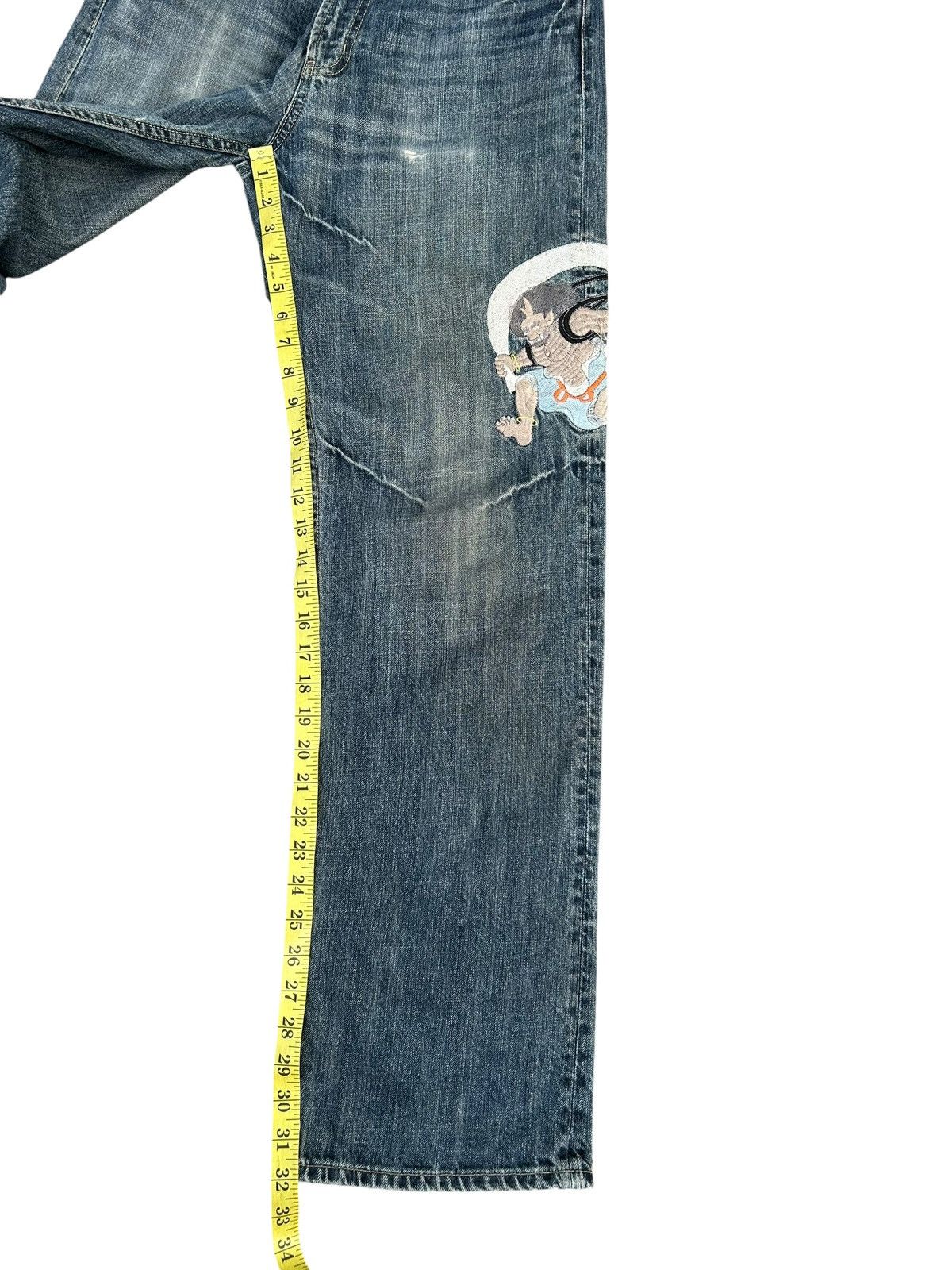 Kapital Karakuri Tamashii Inspired Japanese Distressed Denim jeans Size US 30 / EU 46 - 19 Thumbnail