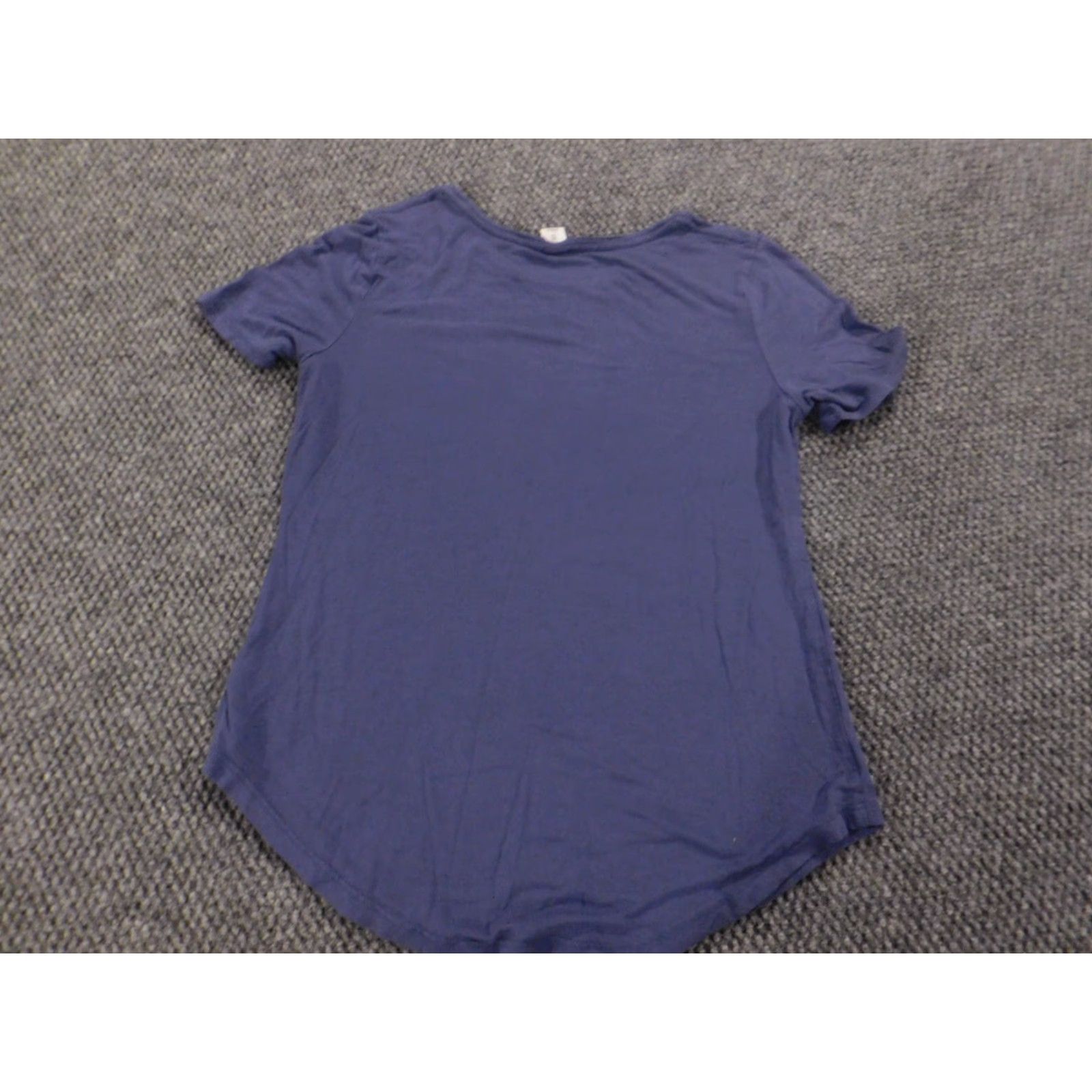Old Navy Old Navy Womens T-Shirt XS Blue Pullover Crew Neck Short Sleeve Stretch Comfort Casual Love Button Cotton Size XS / US 0-2 / IT 36-38 - 7 Thumbnail