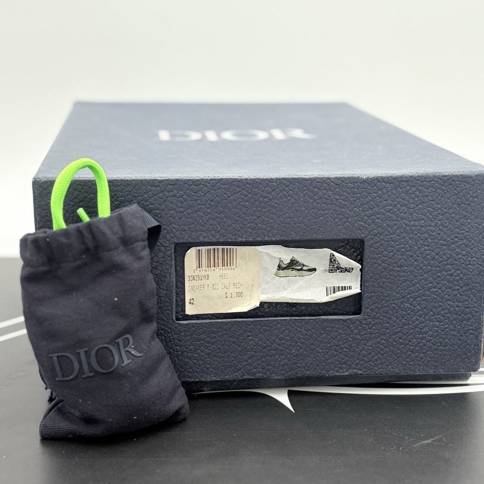 Dior Size 42 (9 US) - Dior B22 Sneaker ' Khaki Pistachio ' Size US 9 / EU 42 - 15 Thumbnail