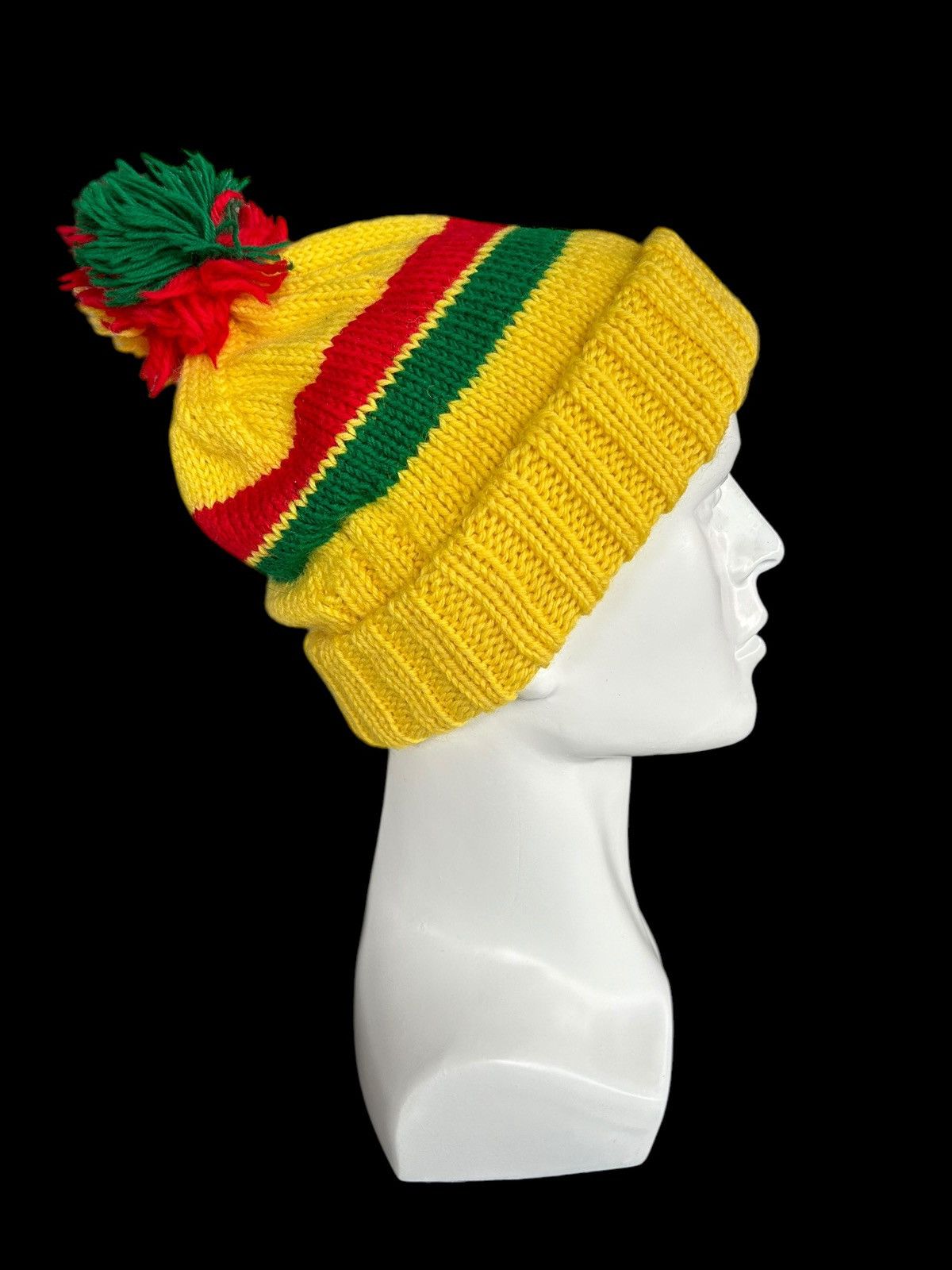 Japanese Brand × Kapital × Vintage Crochet knitted Handmade Beanie Hats ☠️☠️ Size ONE SIZE - 4 Thumbnail