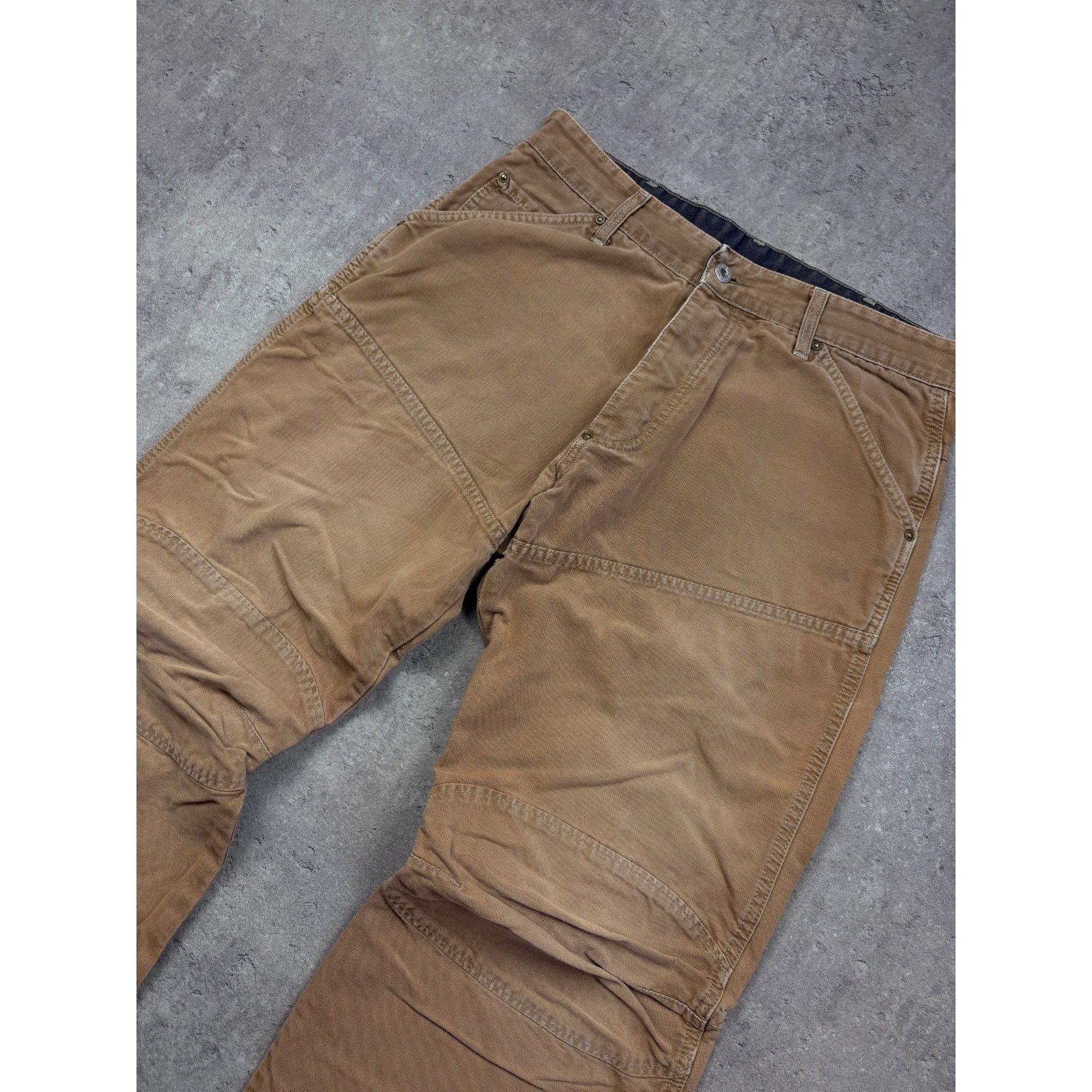 G-Star Vintage G-STAR RAW Double Knee Canvas Pants Brown Made In It Size US 34 / EU 50 - 3 Thumbnail