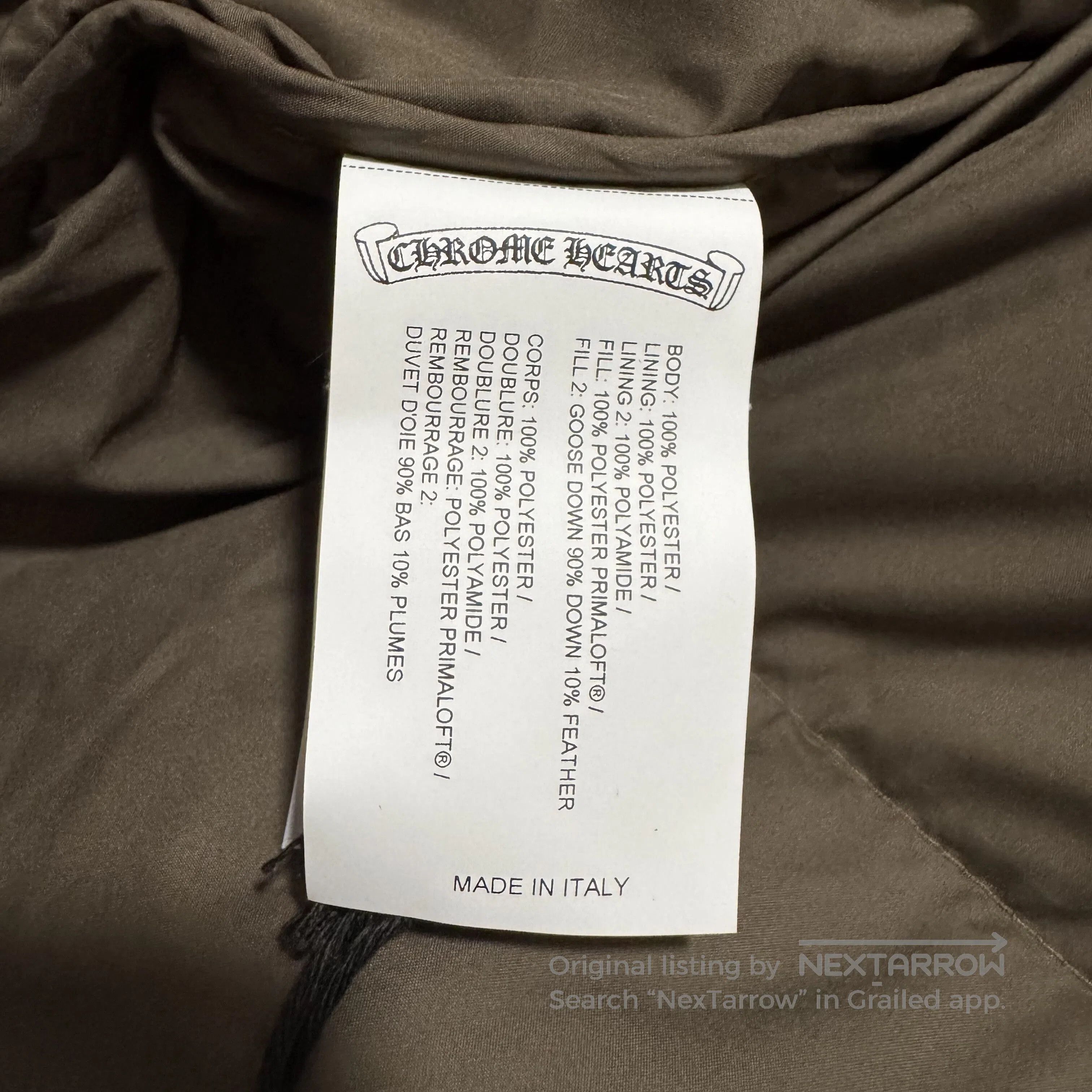 Chrome Hearts chrome hearts olive green puffer jacket. Size US L / EU 52-54 / 3 - 5 Thumbnail