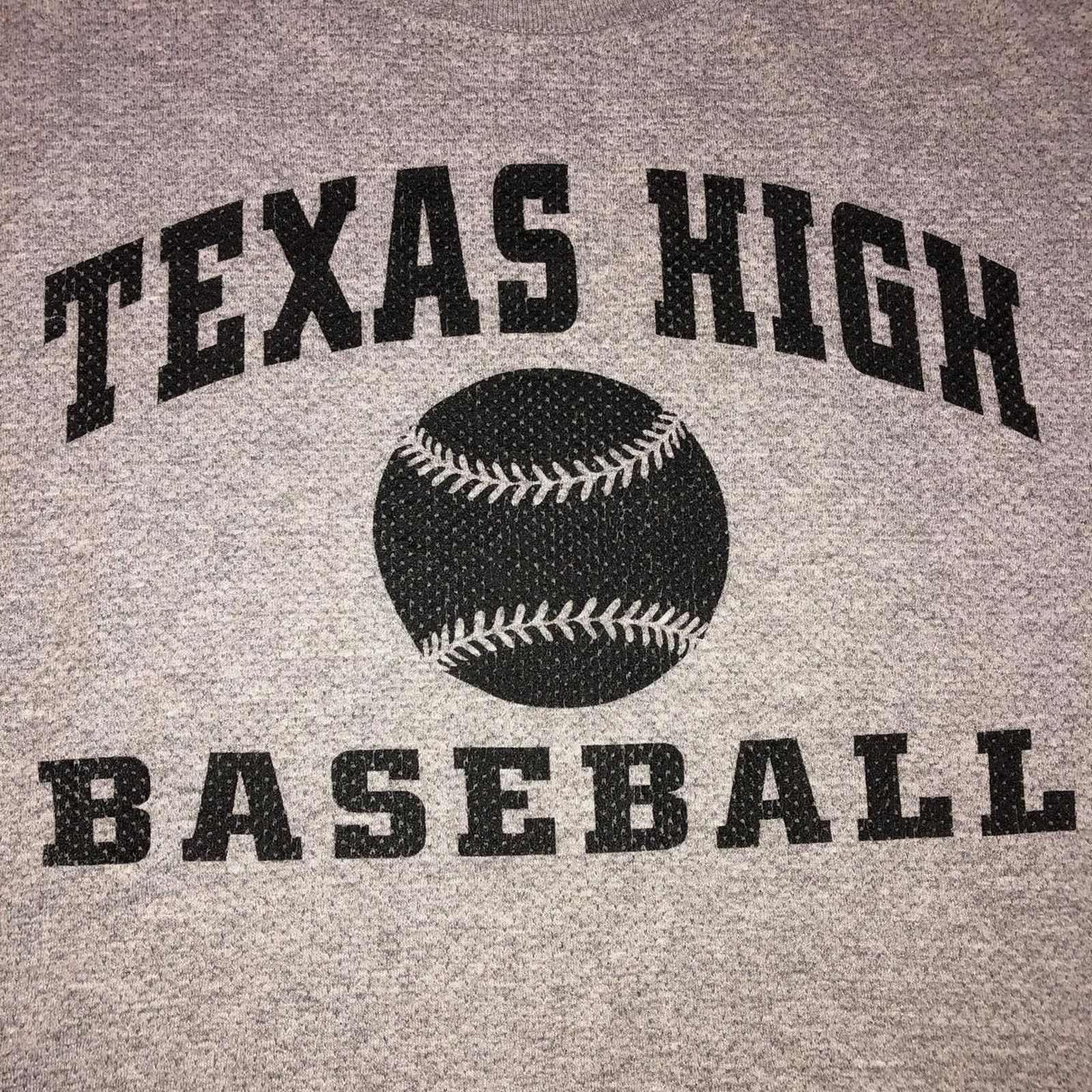 Other Men’s Grey Tech Mesh ‘Texas High Baseball’ Graphic Tee Size US M / EU 48-50 / 2 - 3 Thumbnail