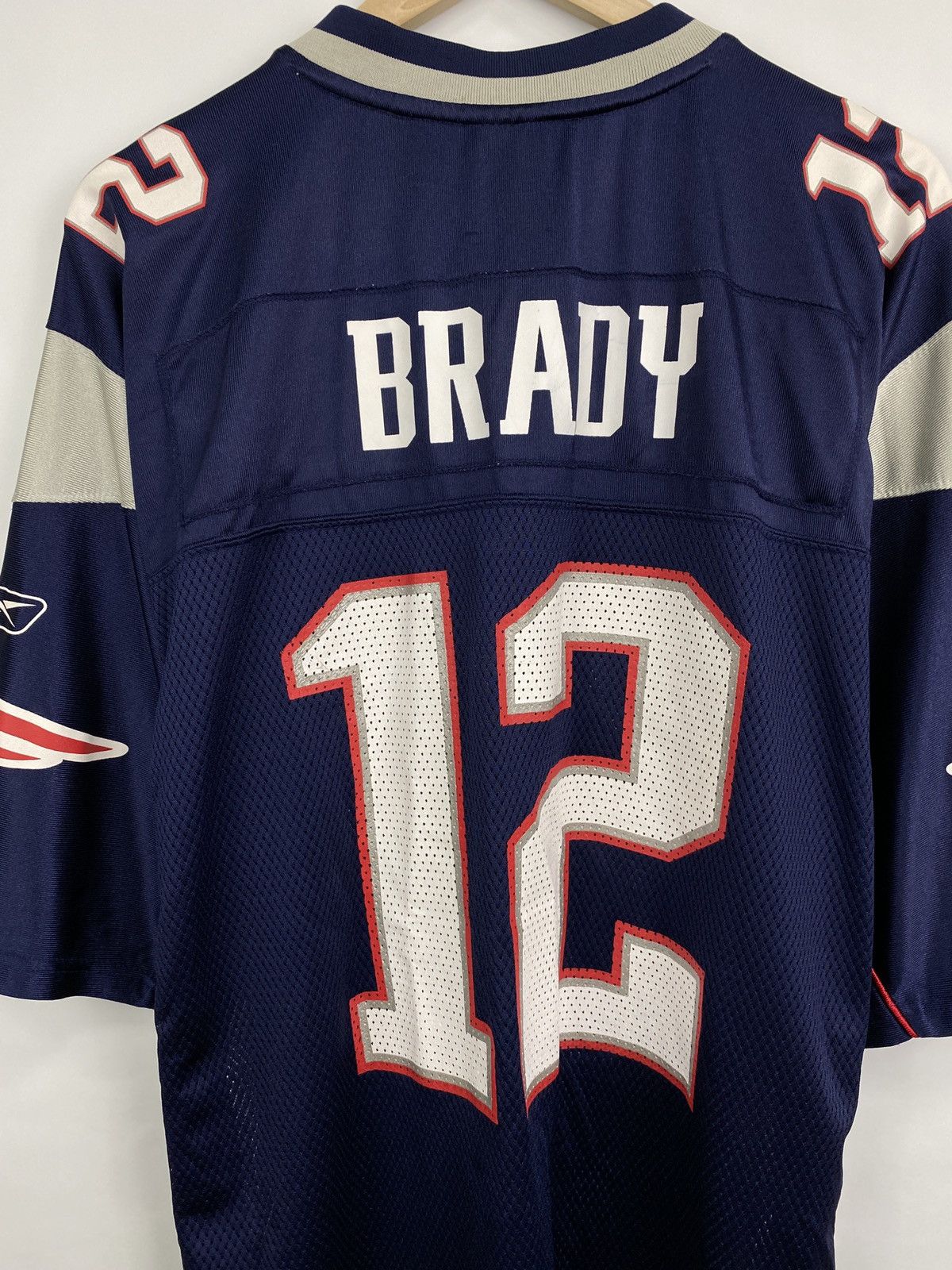 Reebok 🇺🇸 Vintage 90s NFL Patriots Reebok Brady Football Jersey Y2K Size US XL / EU 56 / 4 - 12 Thumbnail