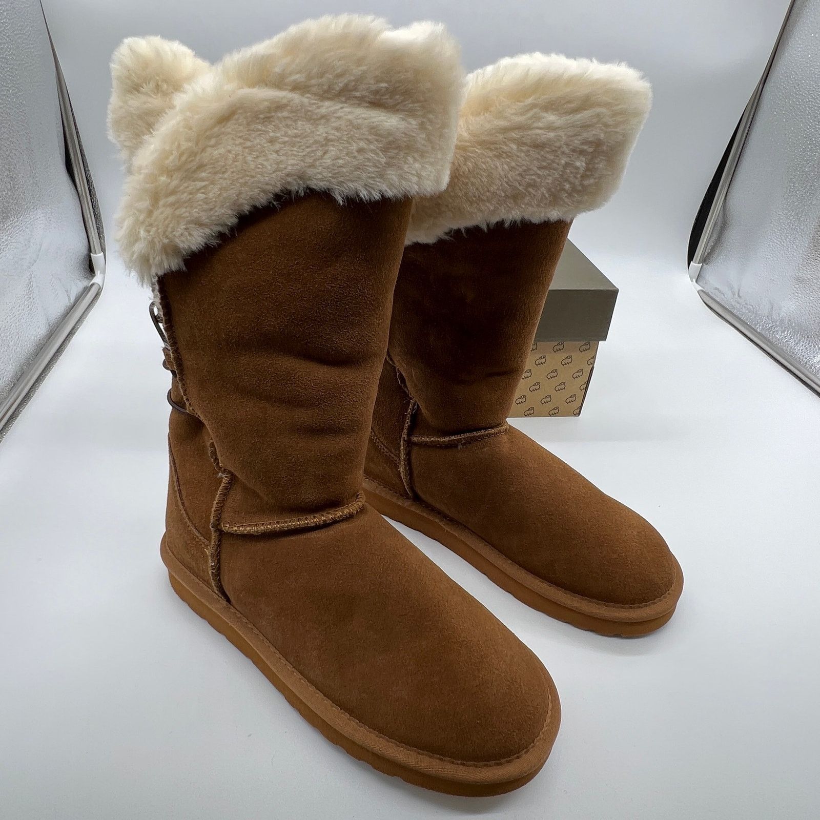 Other Lamo Water Resistant Suede Tall Winter Brown Boots Size 7M Size US 7 / IT 37 - 2 Thumbnail