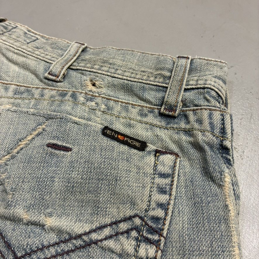 Energie Y2K Energie Distressed Slim Button-Fly Justin Jeans Italy Size US 33 - 5 Thumbnail