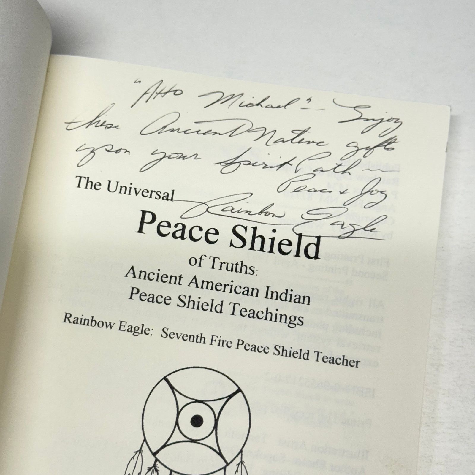 & Other Stories Peace Shield of Truths Rainbow Eagle Signed Native Teachings Size ONE SIZE - 4 Thumbnail