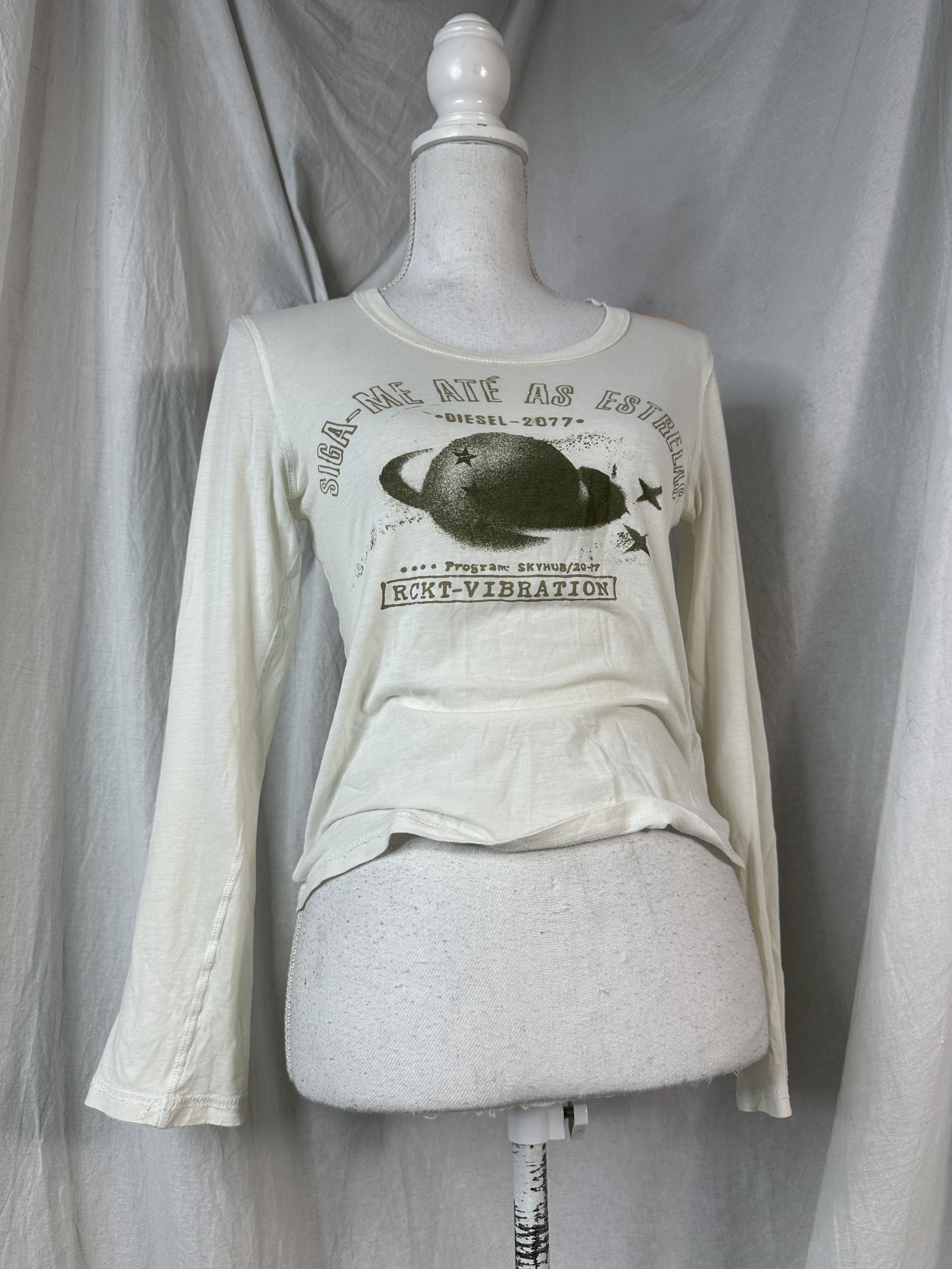 Diesel × Vintage Vintage Y2K Casual Diesel Follow Me To The Stars Longsleeve Size M / US 6-8 / IT 42-44 - 1 Thumbnail