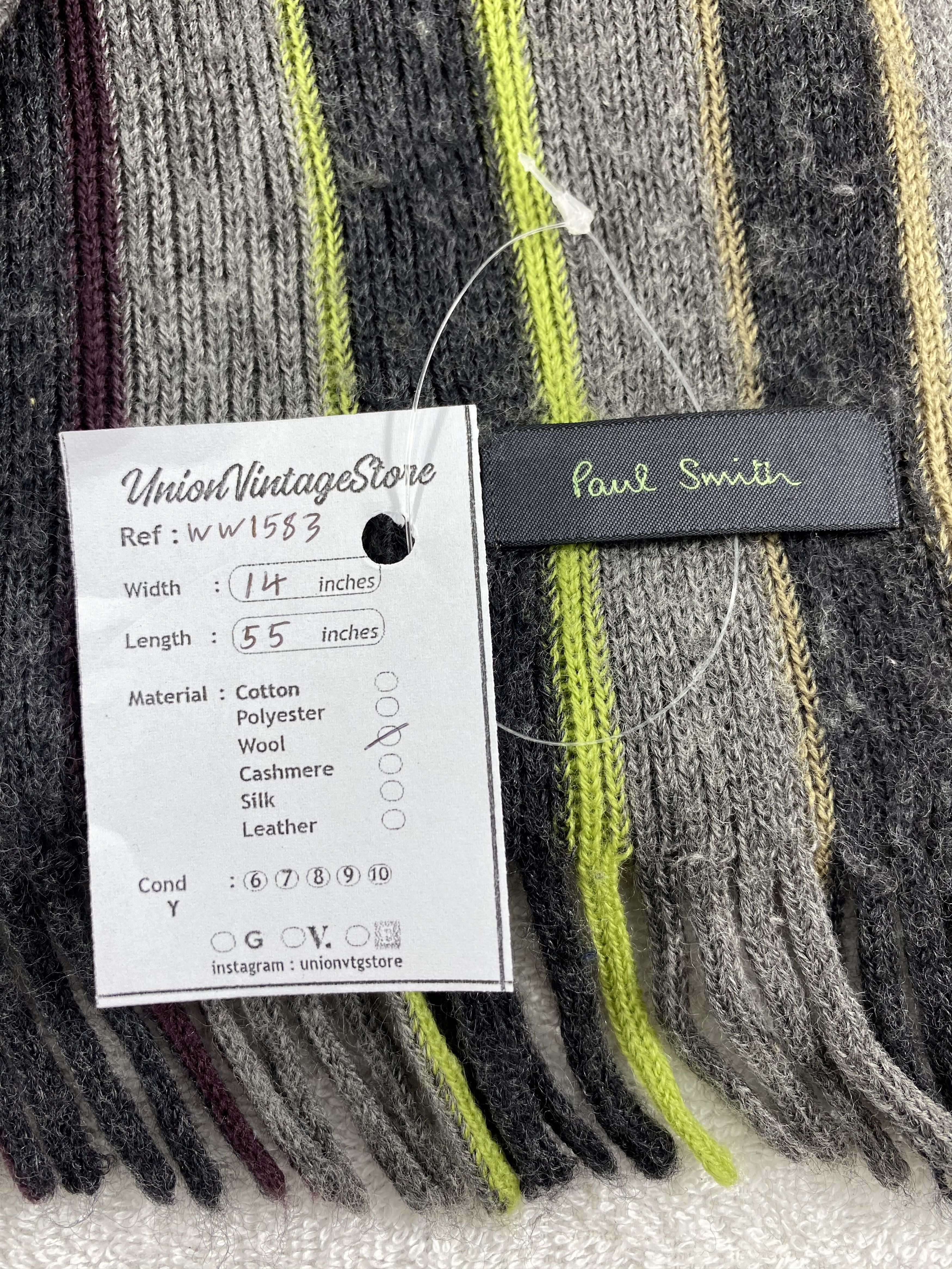 Paul Smith Paul Smith Scarf / Muffler / Neckwear - WW1583 Size ONE SIZE - 6 Thumbnail