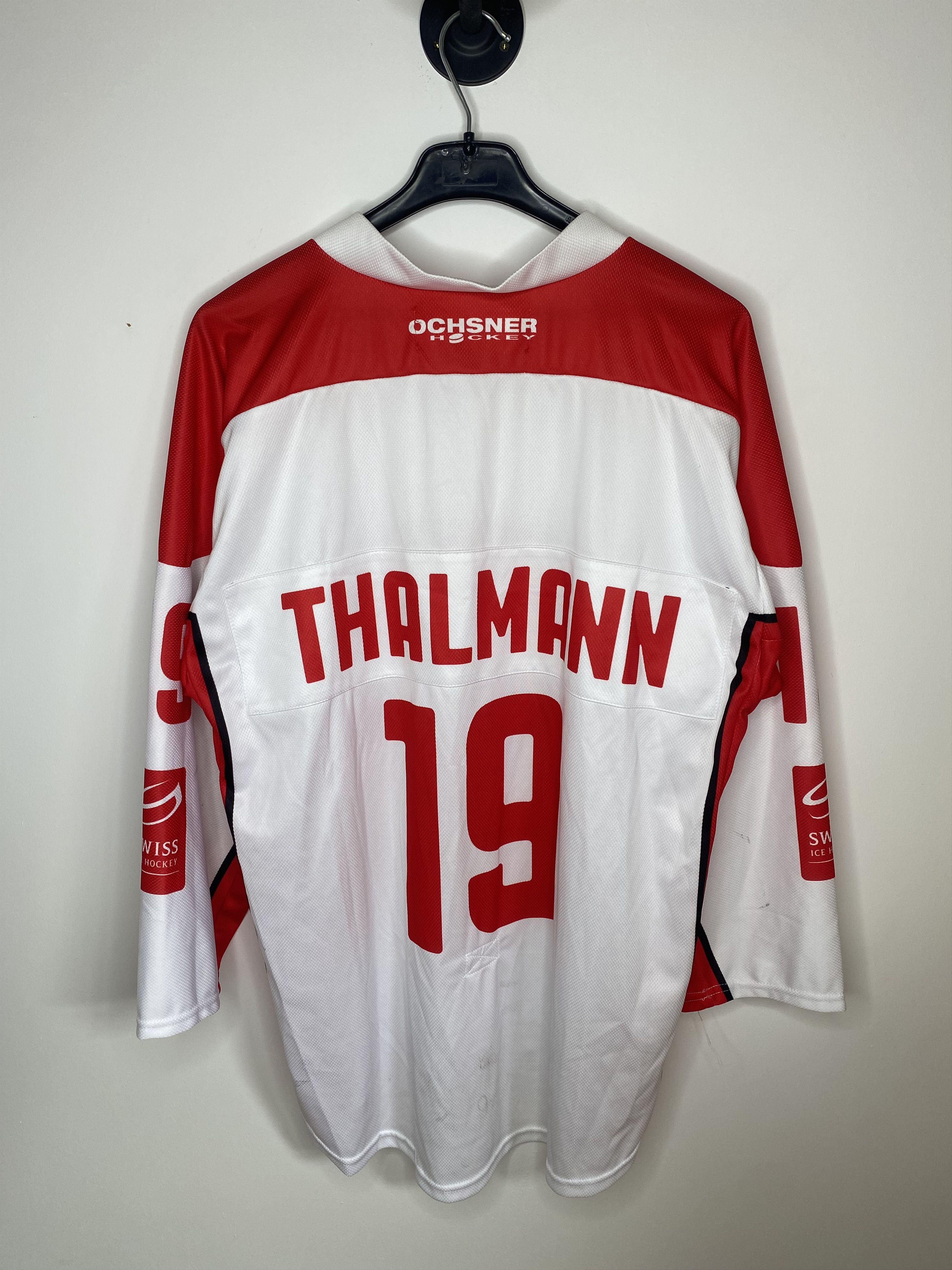 Nike SWITZERLAND TEAM U16 MATCH WORN ICE HOCKEY JERSEY SHIRT Size US L / EU 52-54 / 3 - 2 Thumbnail