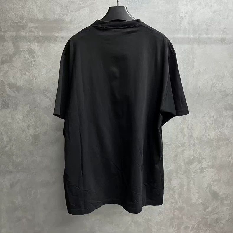 Balenciaga Balenciaga Black monogram logo crew neck short sleeve T-shi Size US S / EU 44-46 / 1 - 5 Thumbnail