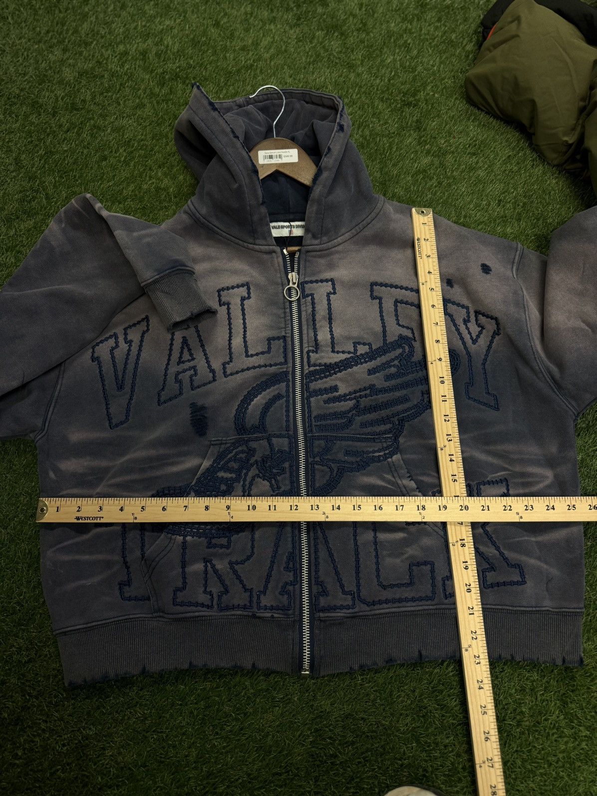 Vale Vale Zip Up Hoodie Size XL Blue Brand New Size US XL / EU 56 / 4 - 12 Thumbnail