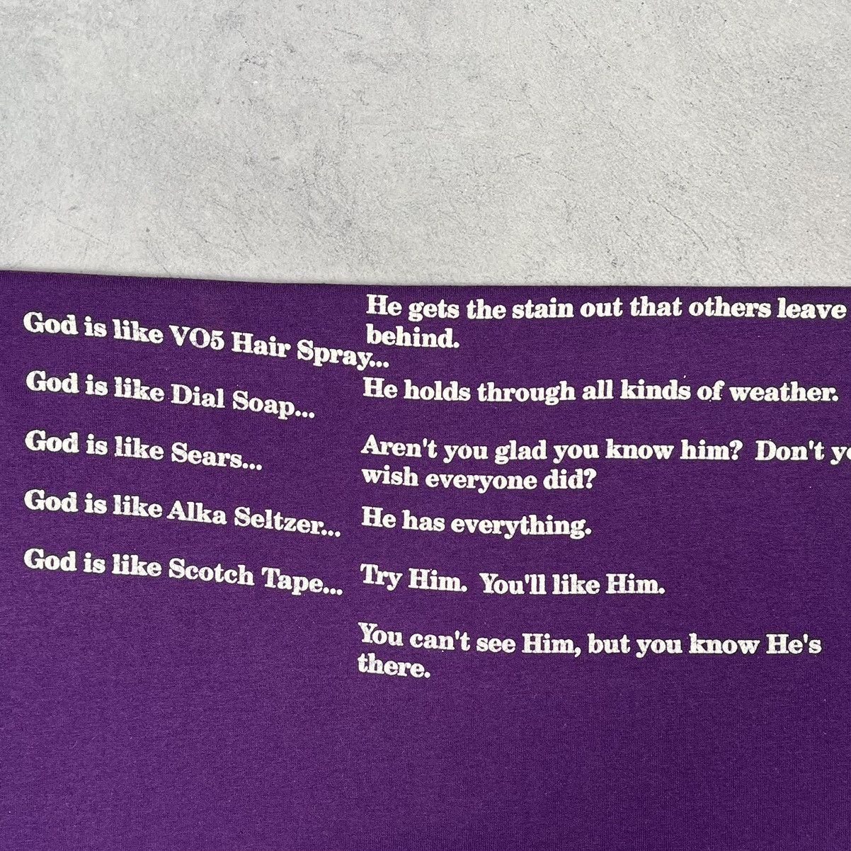 Vintage Vintage “God Is Like” single stitch rare tee 90’s Size US XL / EU 56 / 4 - 6 Thumbnail